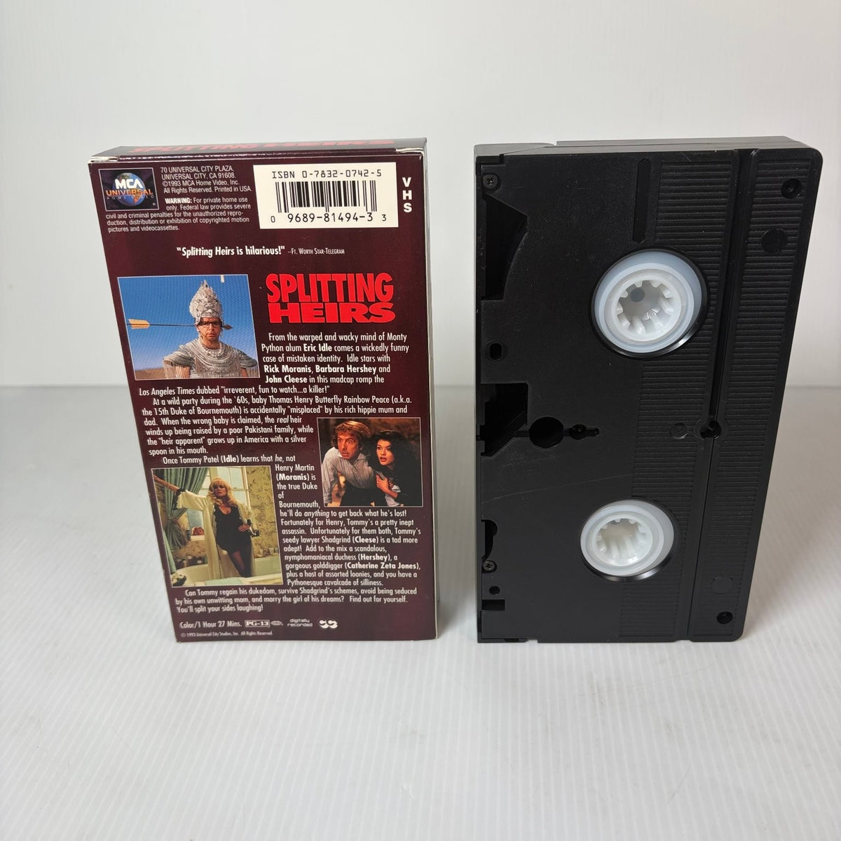 Splitting Heirs VHS 1993 Comedy Rick Moranis Eric Idle MCA Universal