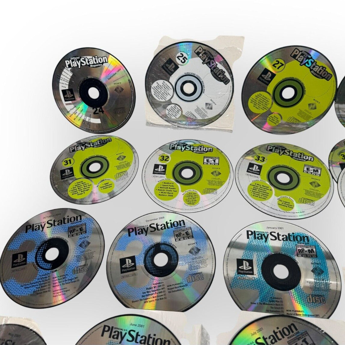 26 Playstation Magazine Demo Discs 24-25 27-37 39-41 43-48 52 54 Scratched As Is