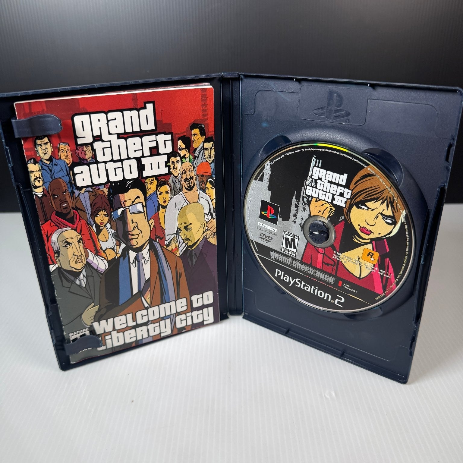 Grand Theft Auto III PlayStation 2 Game Open World Action Complete w/ Poster