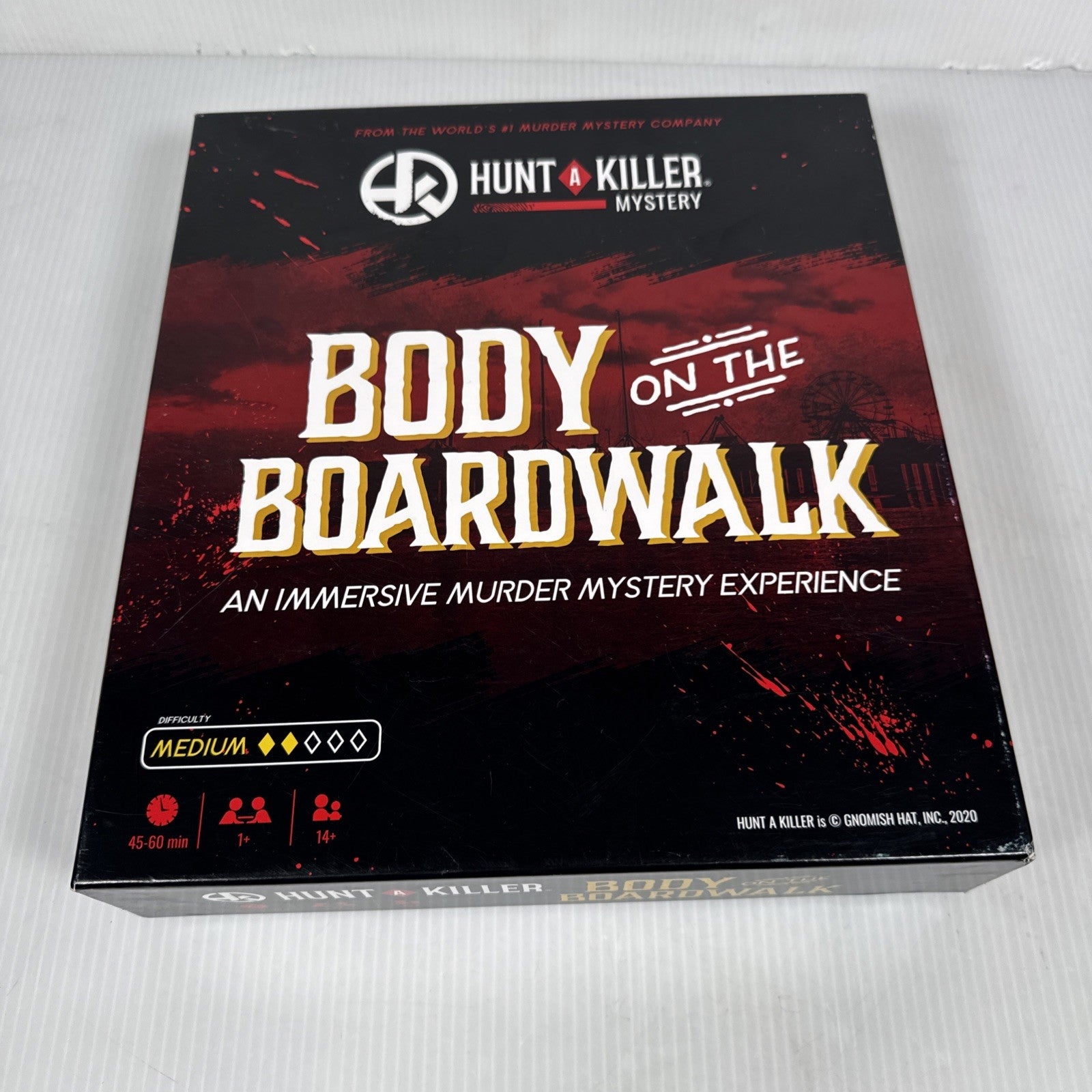 Hunt a Killer Body on the Boardwalk Board Game Complete & Unsolved