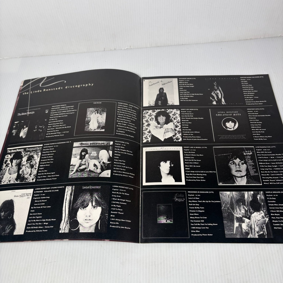 Linda Ronstadt Tour Program 1977 Summer Concert Music History Photos
