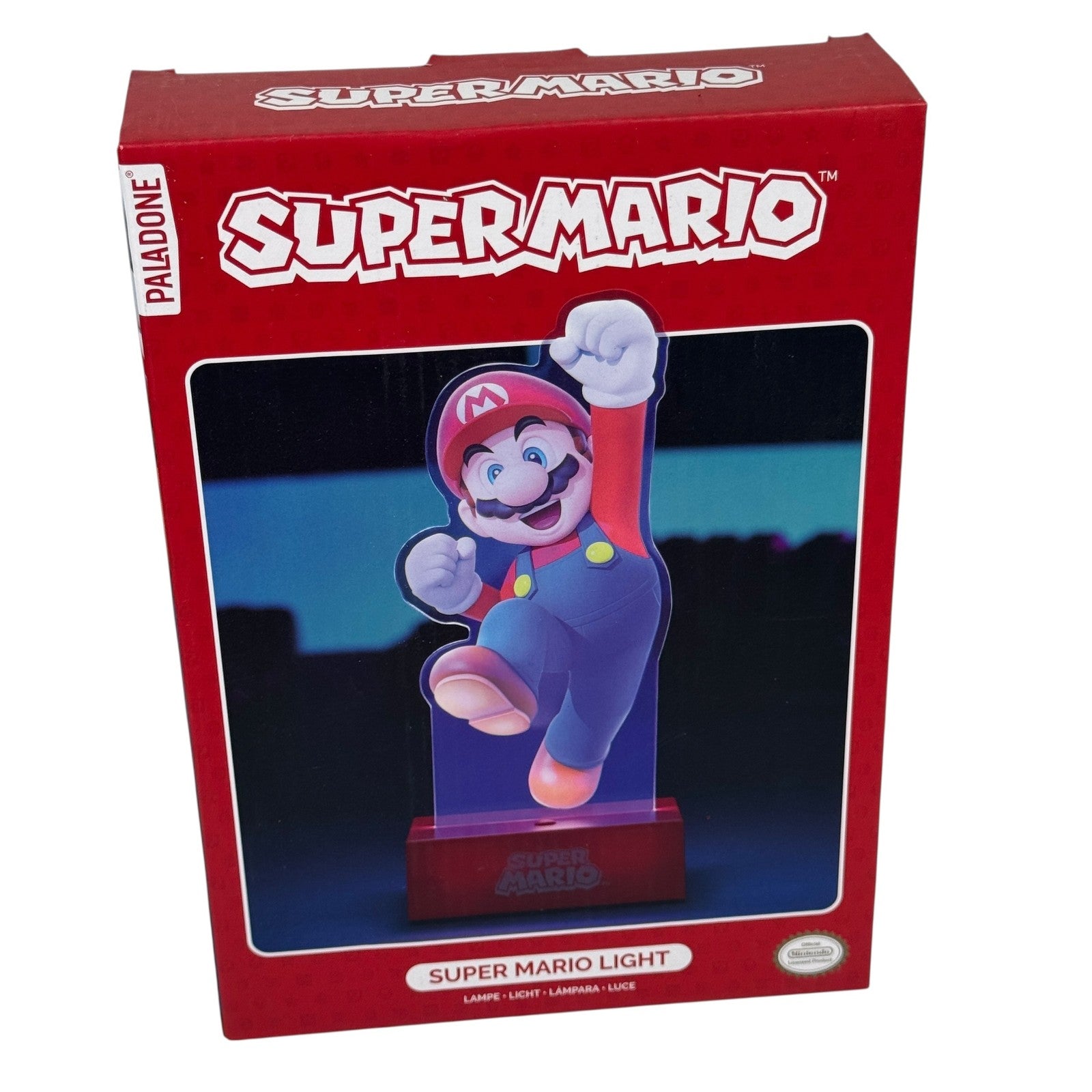 Super Mario Paladone Official Nintendo LED Figure Desk Night Light Lamp New