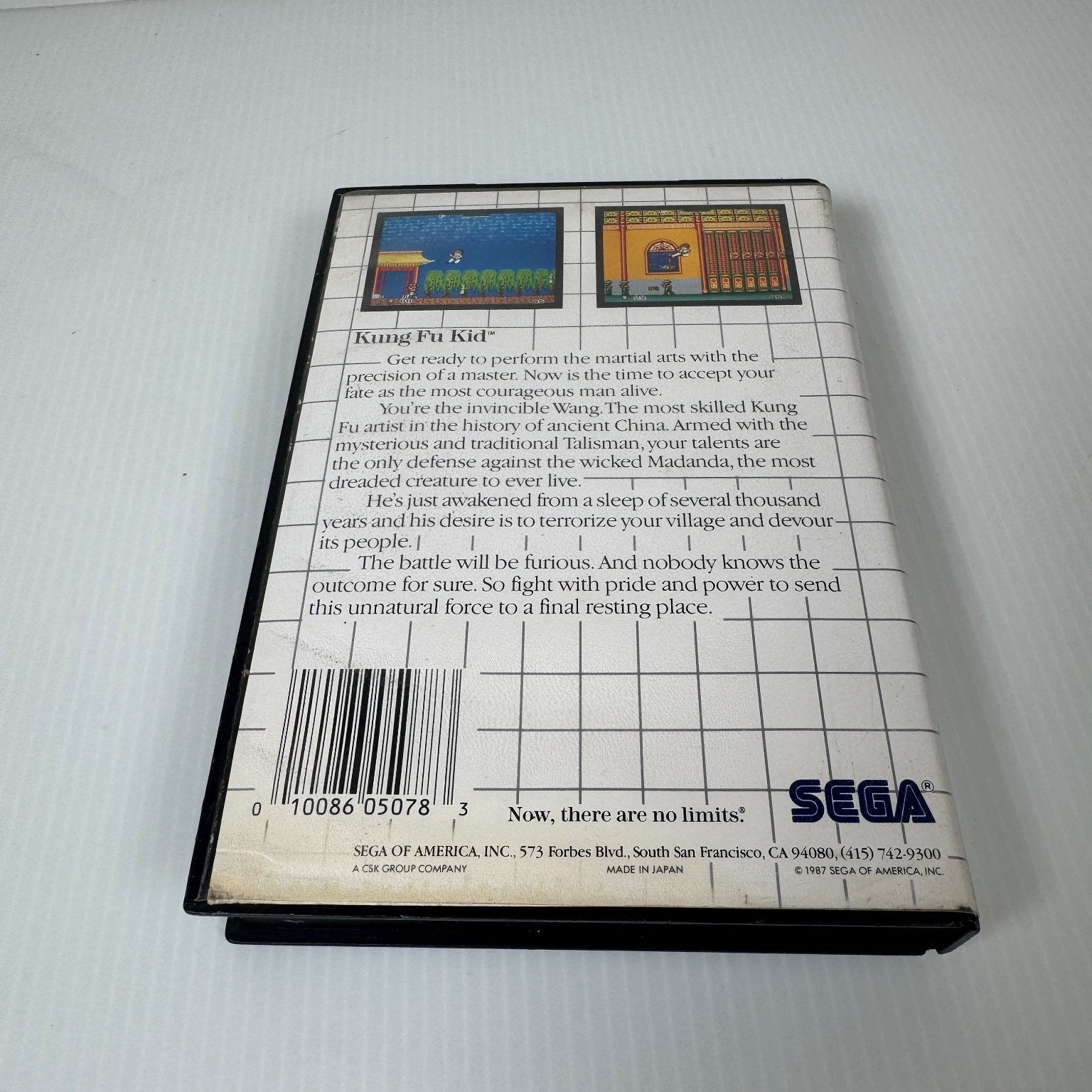 Kung Fu Kid Sega Master System The Mega Cartridge Video Game Case & Game