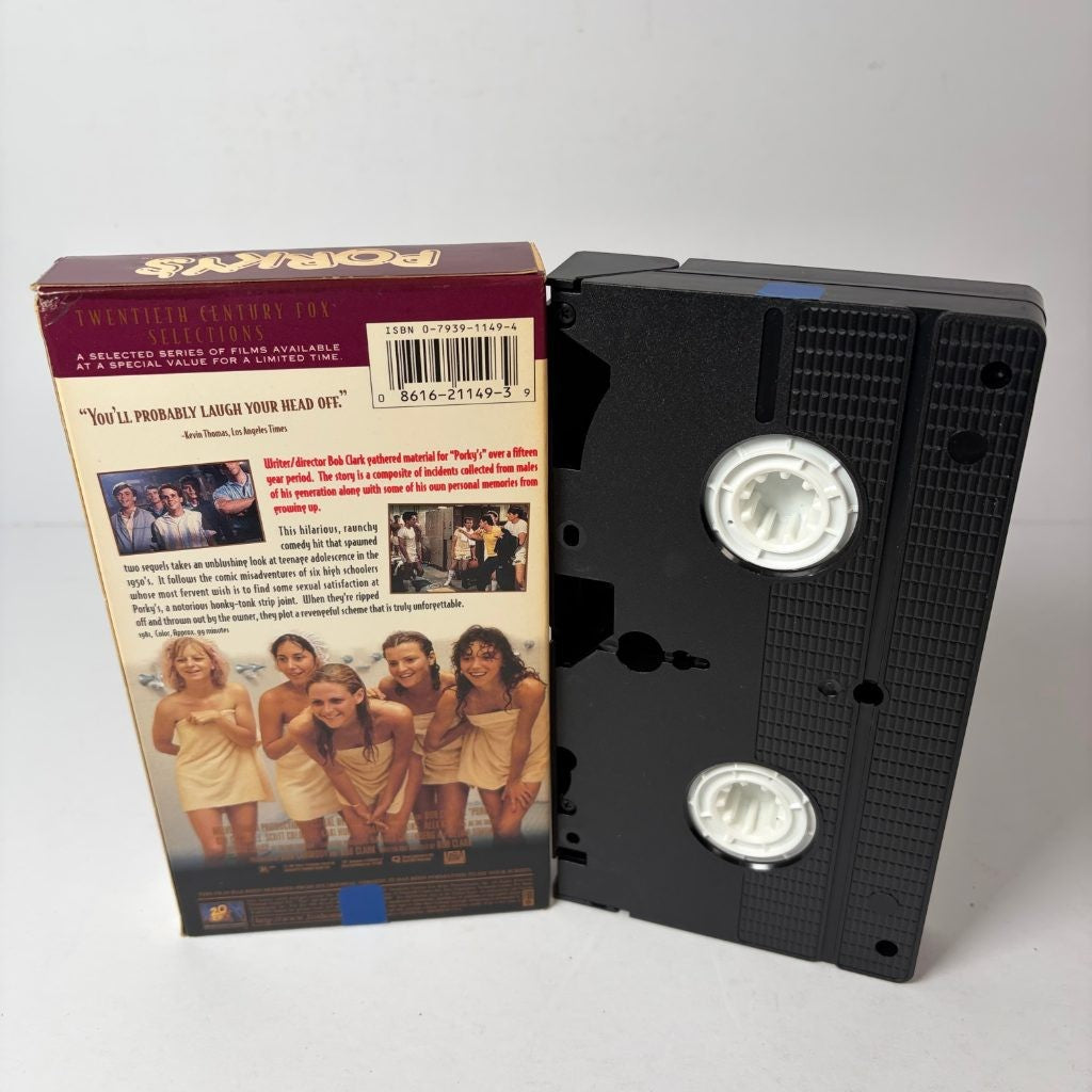 Porky's VHS 20th Century Fox Selections Bob Clark 1981 Teen Comedy Cult Classic