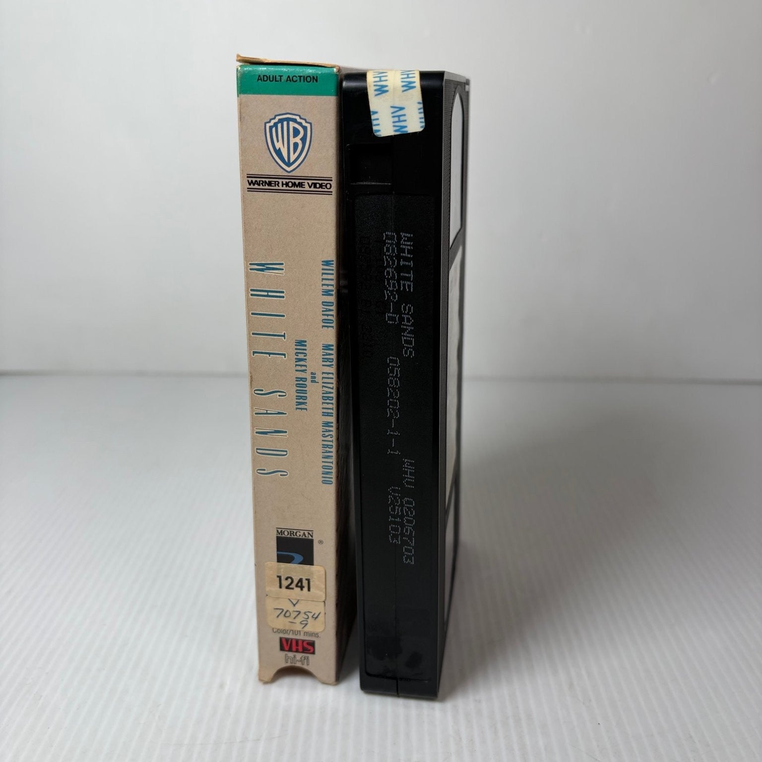 White Sands VHS 1992 Thriller Willem Dafoe Mickey Rourke Warner Home Video