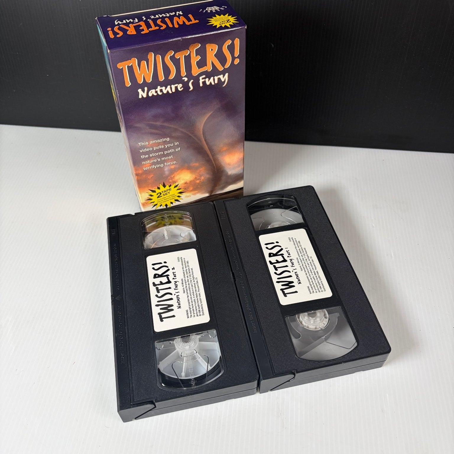 Twisters! Nature's Fury VHS 2-Tape Set Documentary Channel 1000
