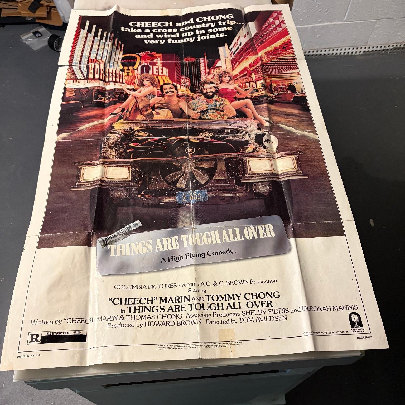 Things Are Tough All Over 1982 One Sheet Movie Poster Cheech Marin Tommy Chong