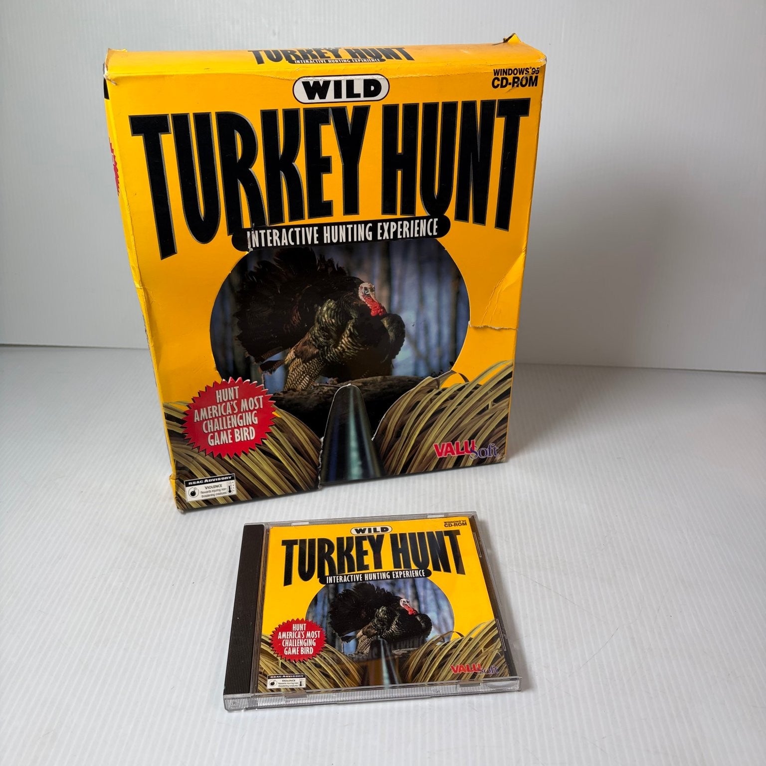 Wild Turkey Hunt Windows 95 Big Box PC CD-ROM Interactive Hunting FPS Complete