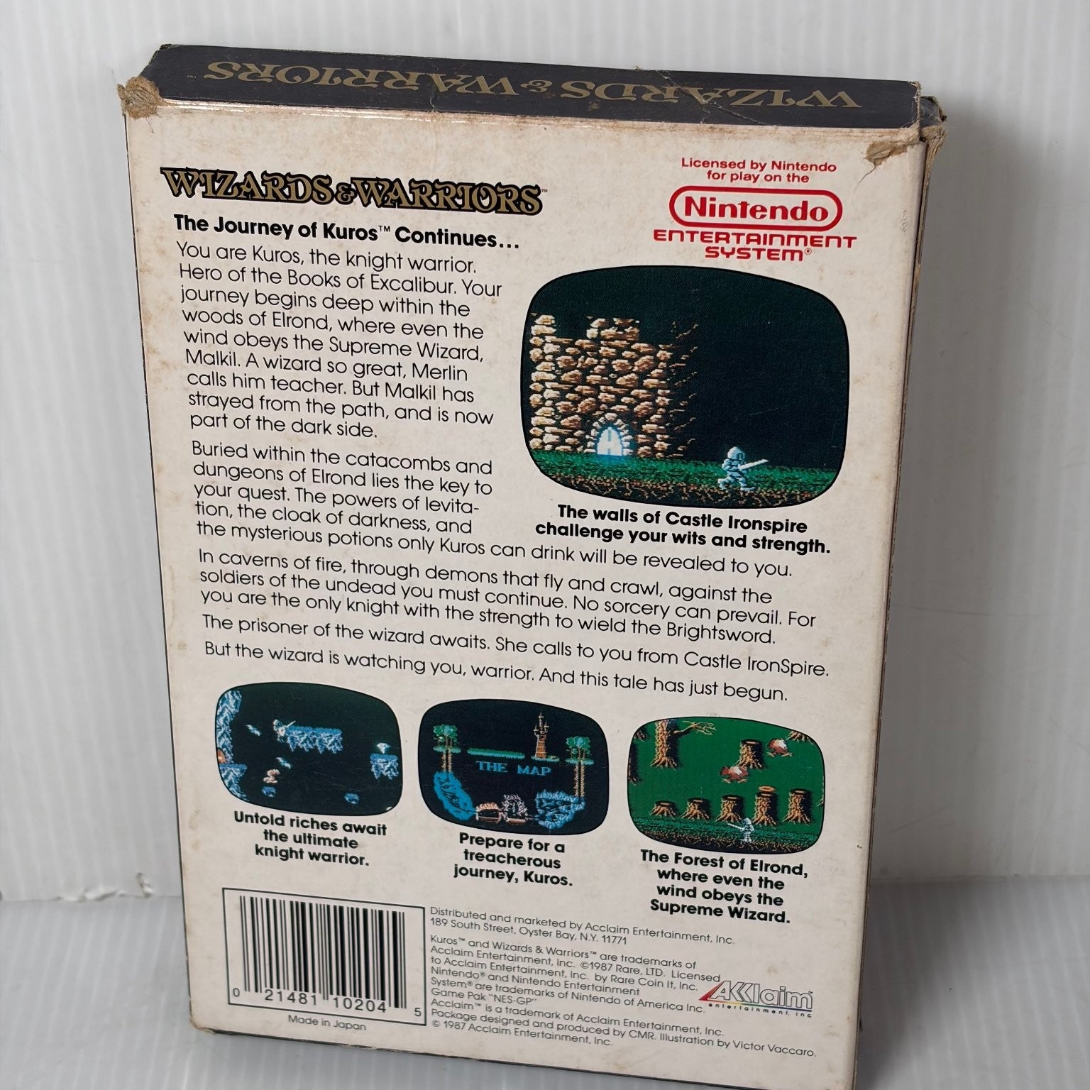 Wizards & Warriors NES Nintendo Entertainment System Video Game Complete CIB