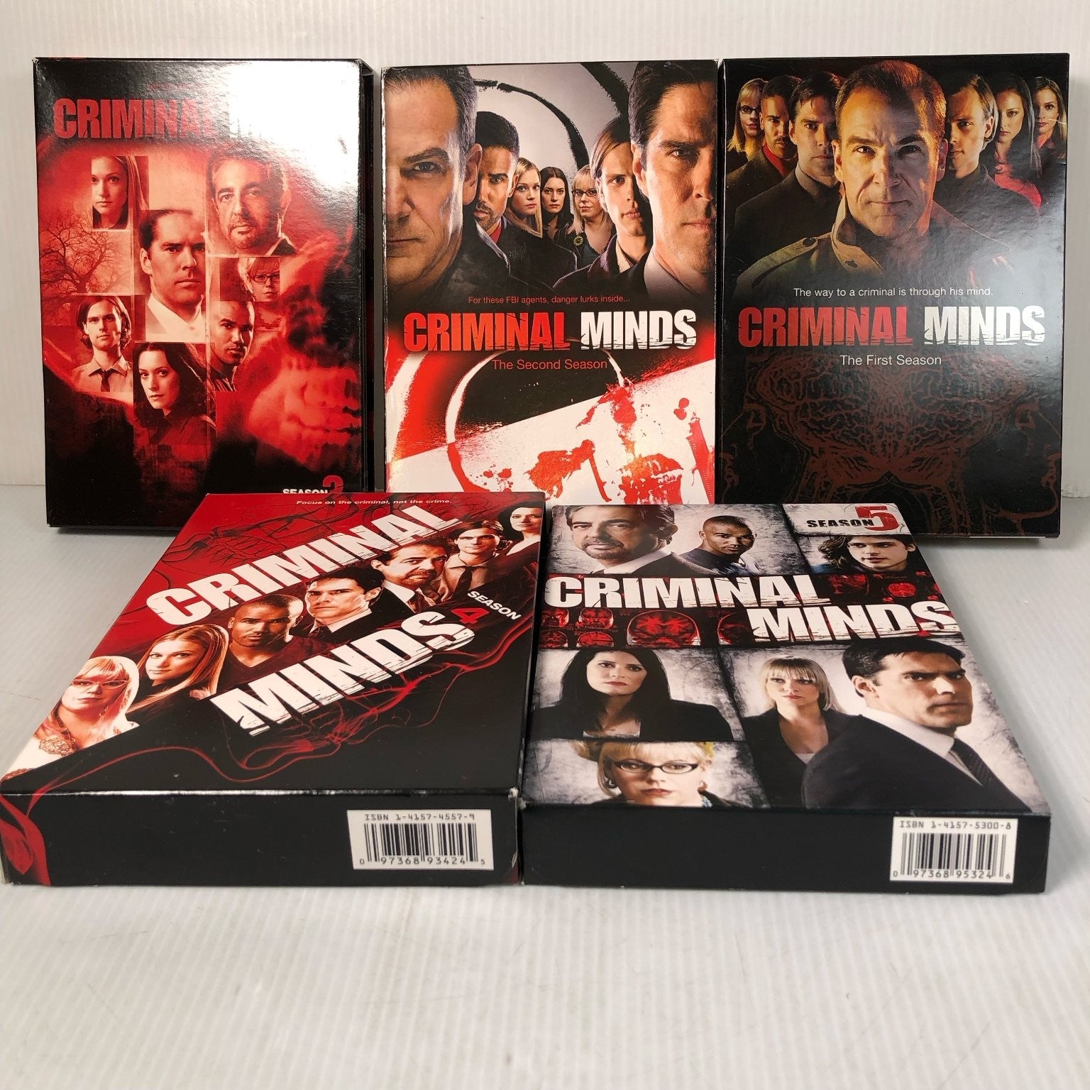 Criminal Minds Seasons 1-5 DVD Set Joe Mantegna Thomas Gibson TV Series Crime
