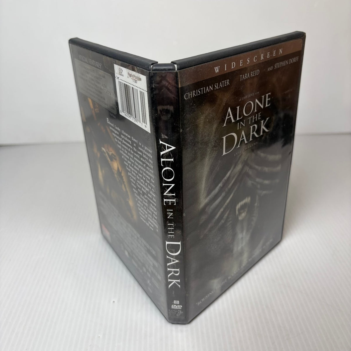 Alone in the Dark DVD 2005 Widescreen Christian Slater Tara Reid Uwe Boll