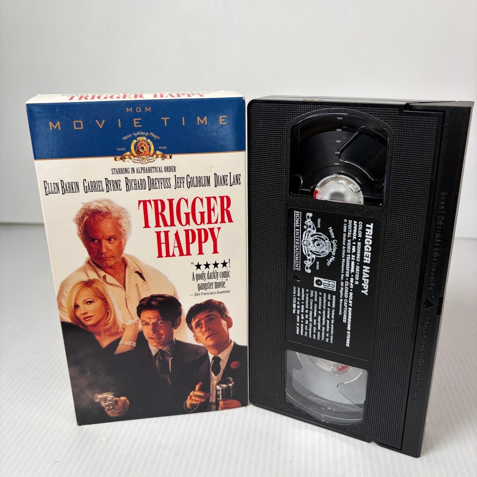 Trigger Happy VHS 1996 Comedy Richard Dreyfuss MGM Movie Time Film