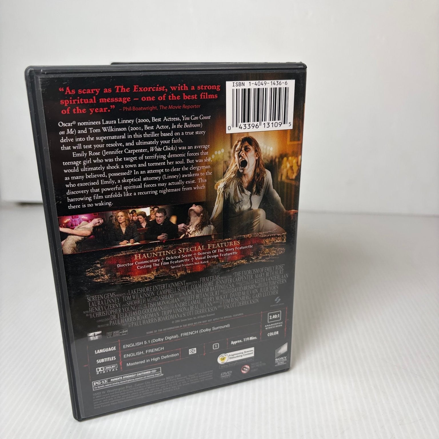 The Exorcism of Emily Rose DVD 2005 Special Edition Laura Linney Bonus Disc