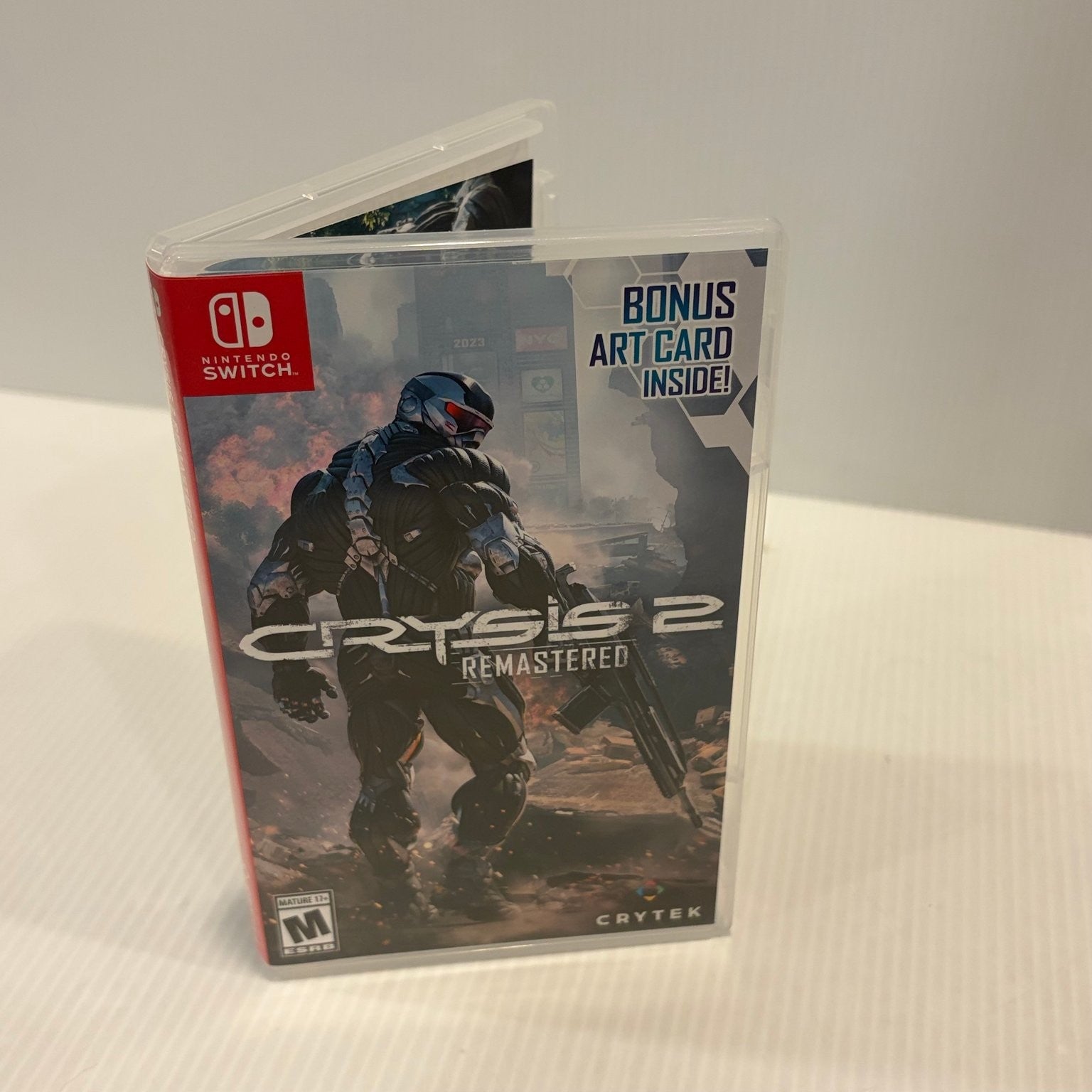 Crysis 2 Remastered Nintendo Switch Video Game Bonus Art Card FPS