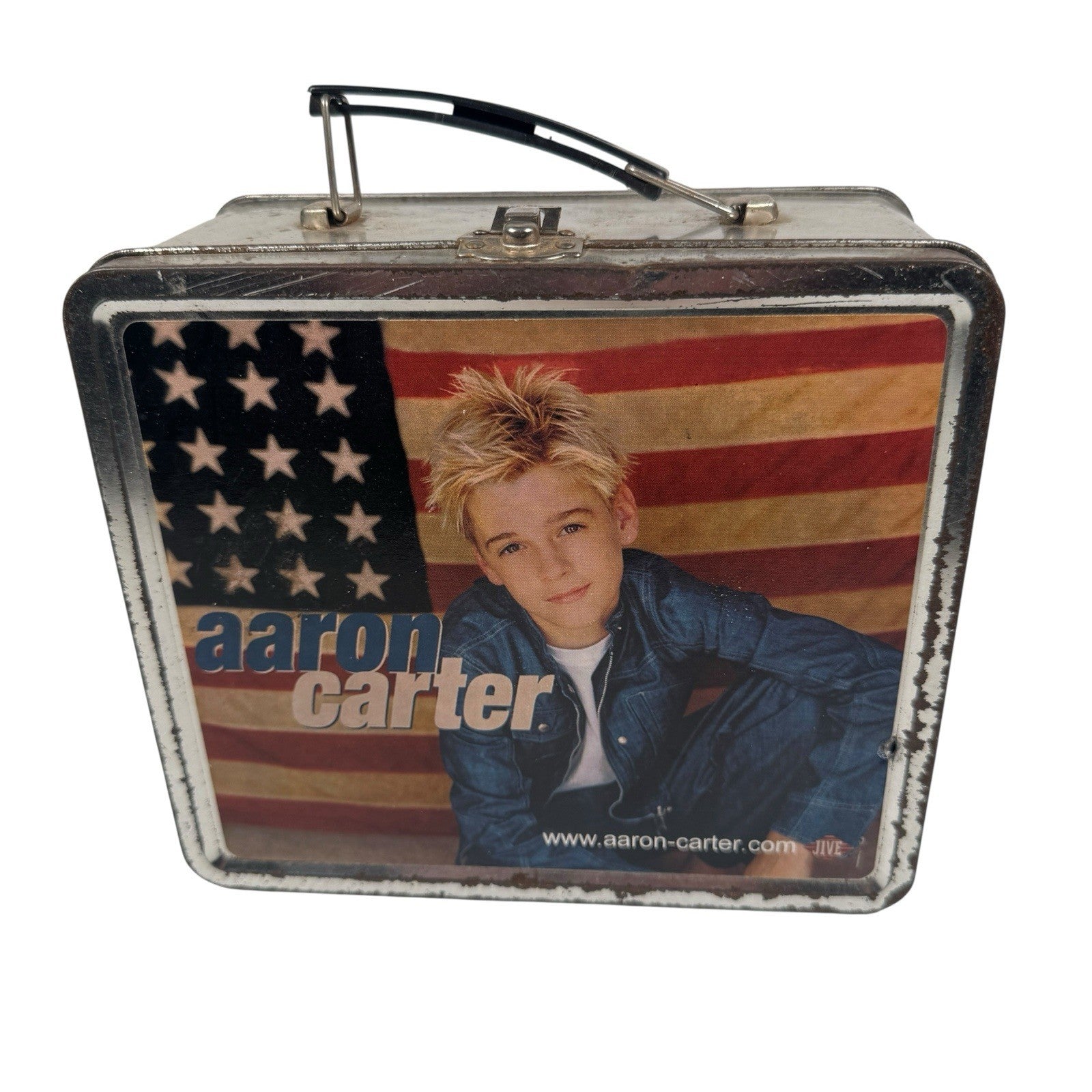Vintage Aaron Carter Metal Lunchbox Lunch Pail Y2K