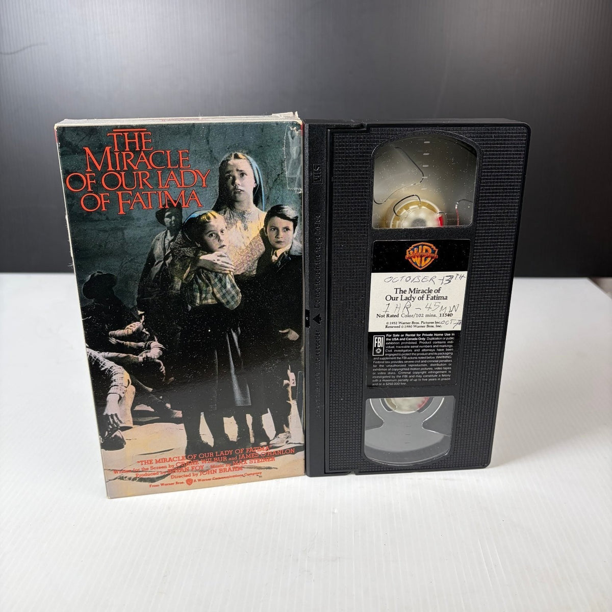 The Miracle of Our Lady of Fatima VHS 1952 Drama Family Classic WB