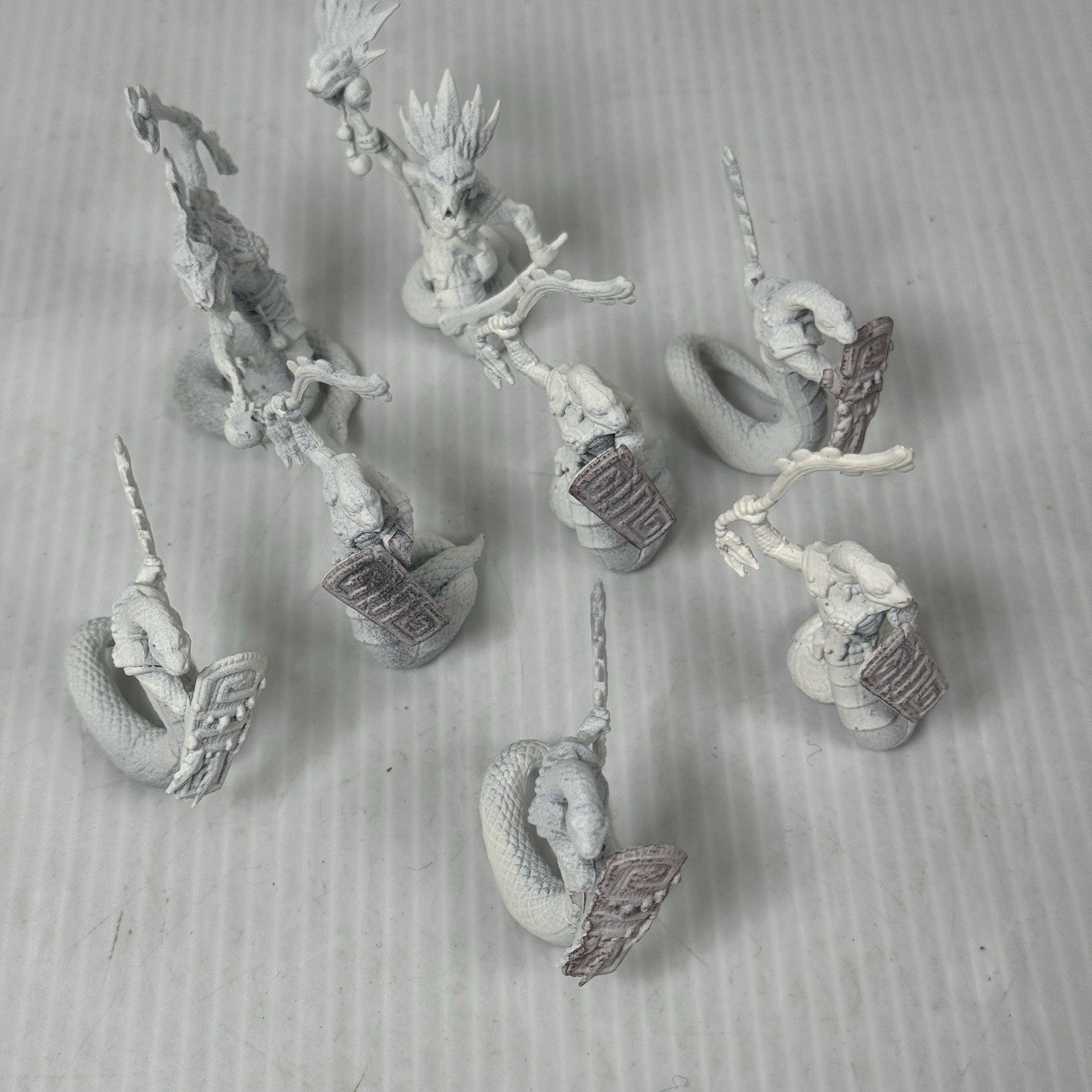 Shadows of Brimstone Lizard Men And Priest Enemies Primed & Assembled