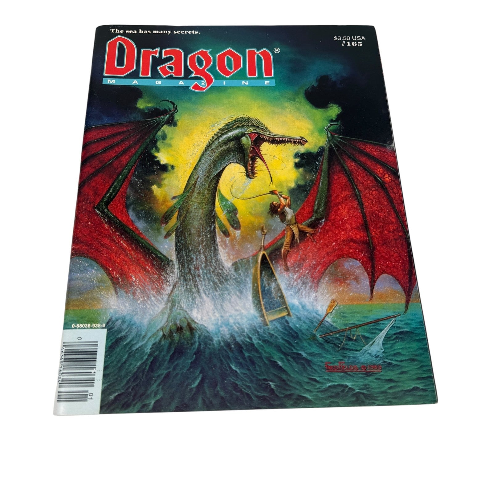 Vintage Dragon Magazine Issue #165 Fantasy RPG Dungeons Dragons July 1991 TSR