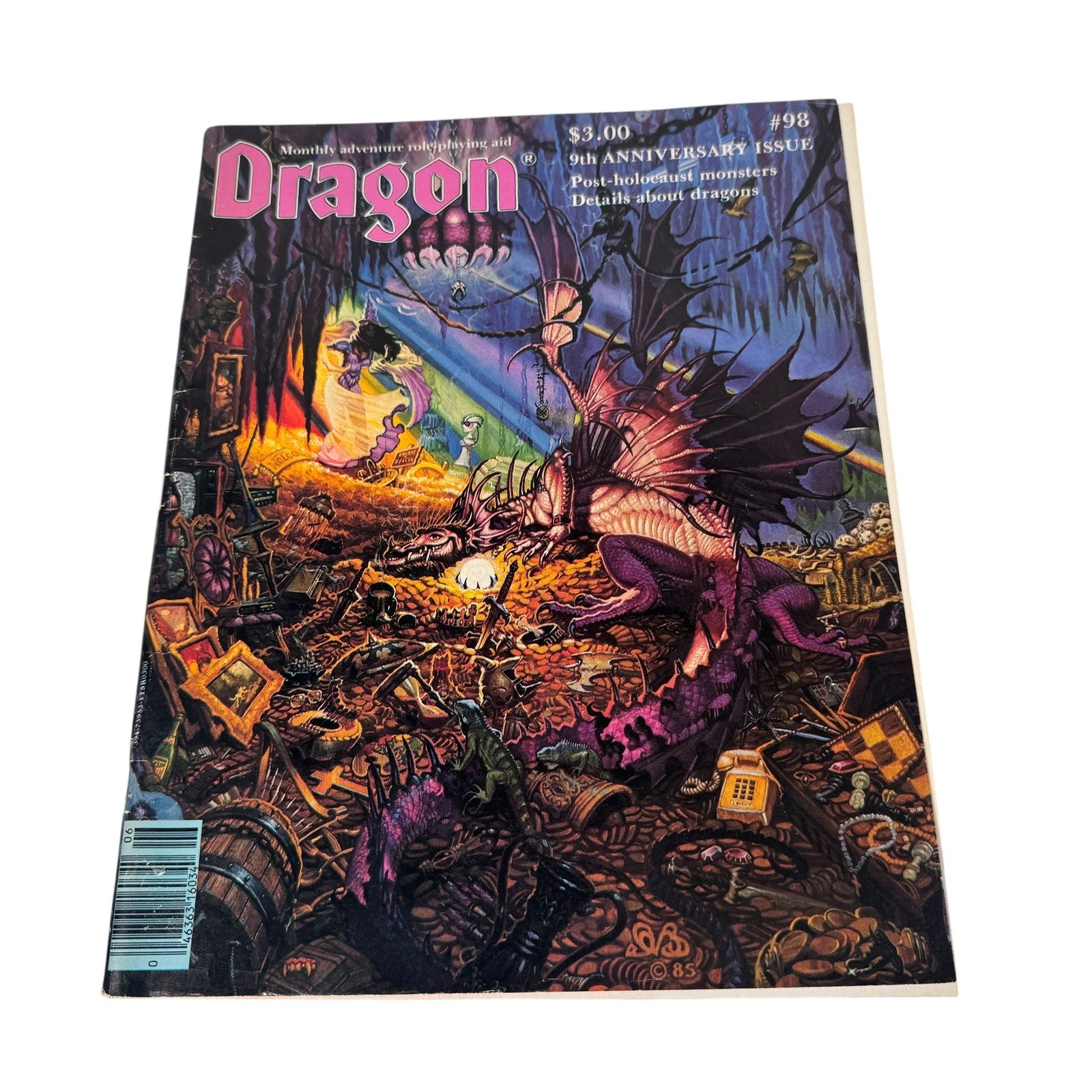 Vintage Dragon Magazine Issue #98 1985 RPG Mutant Manual Space Master 9th Anni