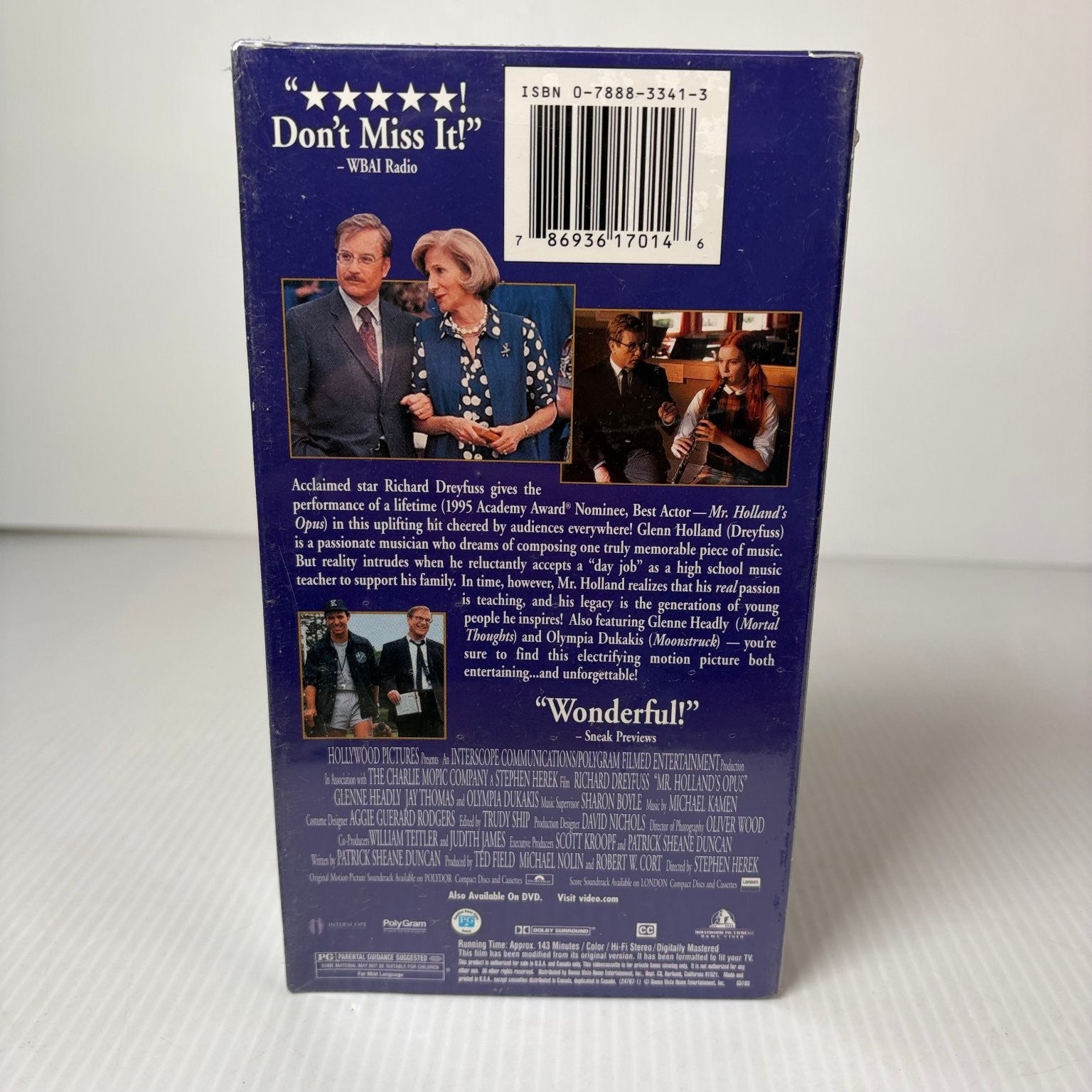 Mr. Holland's Opus VHS 1995 Drama Richard Dreyfuss Buena Vista Sealed