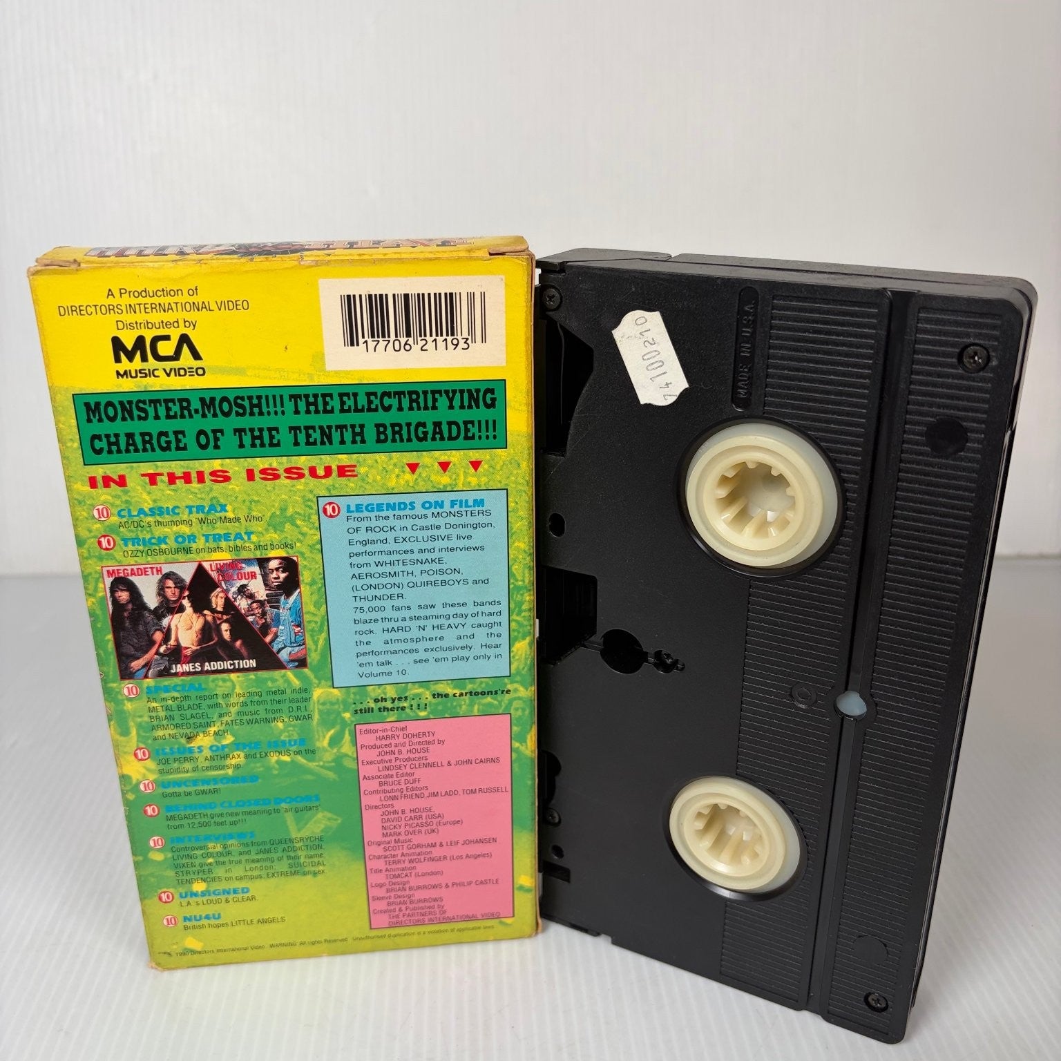 Hard N Heavy VHS 1990 Heavy Metal Music Video Volume 10 MCA