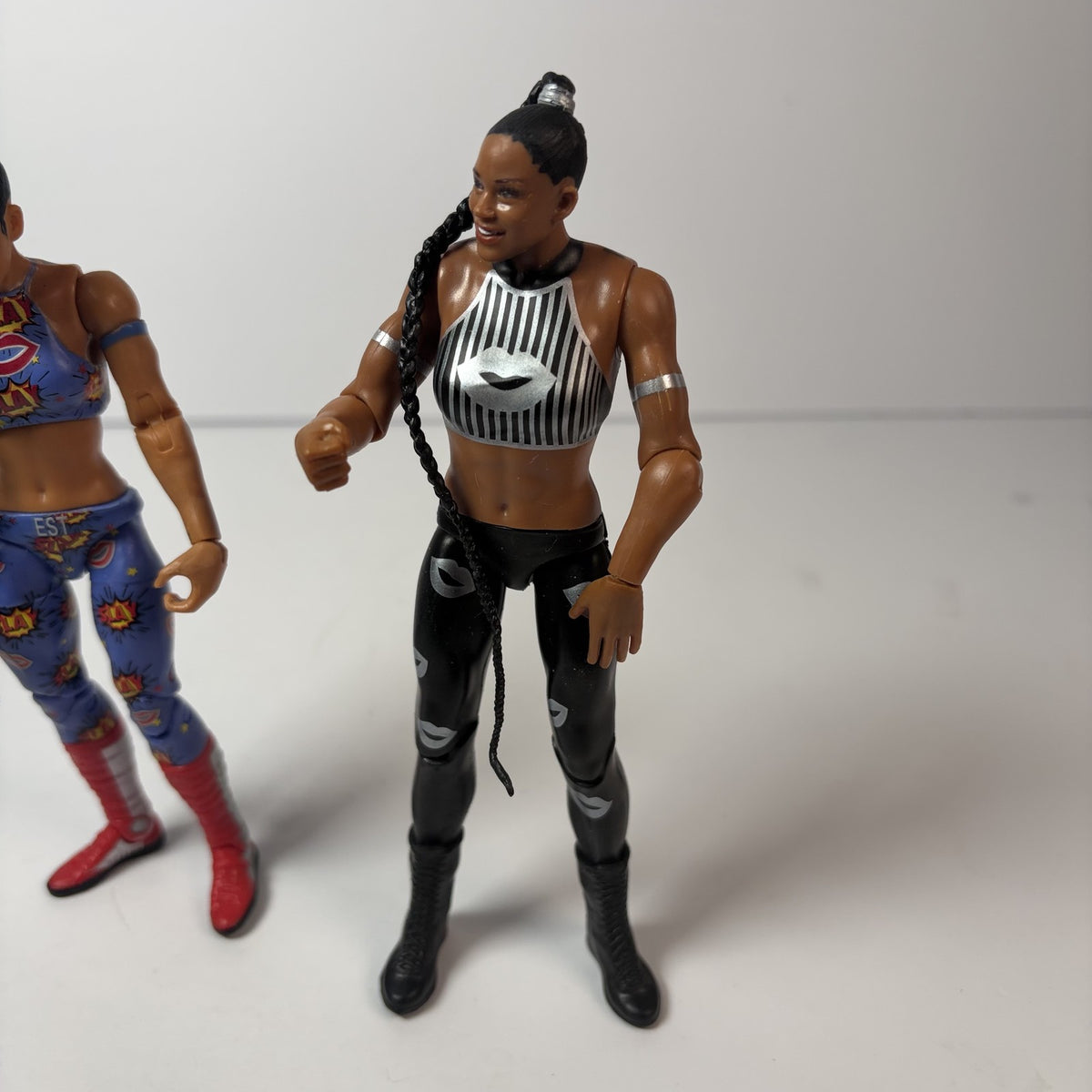 WWE Bianca Belair Action Figure Lot of 2 Mattel w/ Elite 91 & 1 Basic Series
