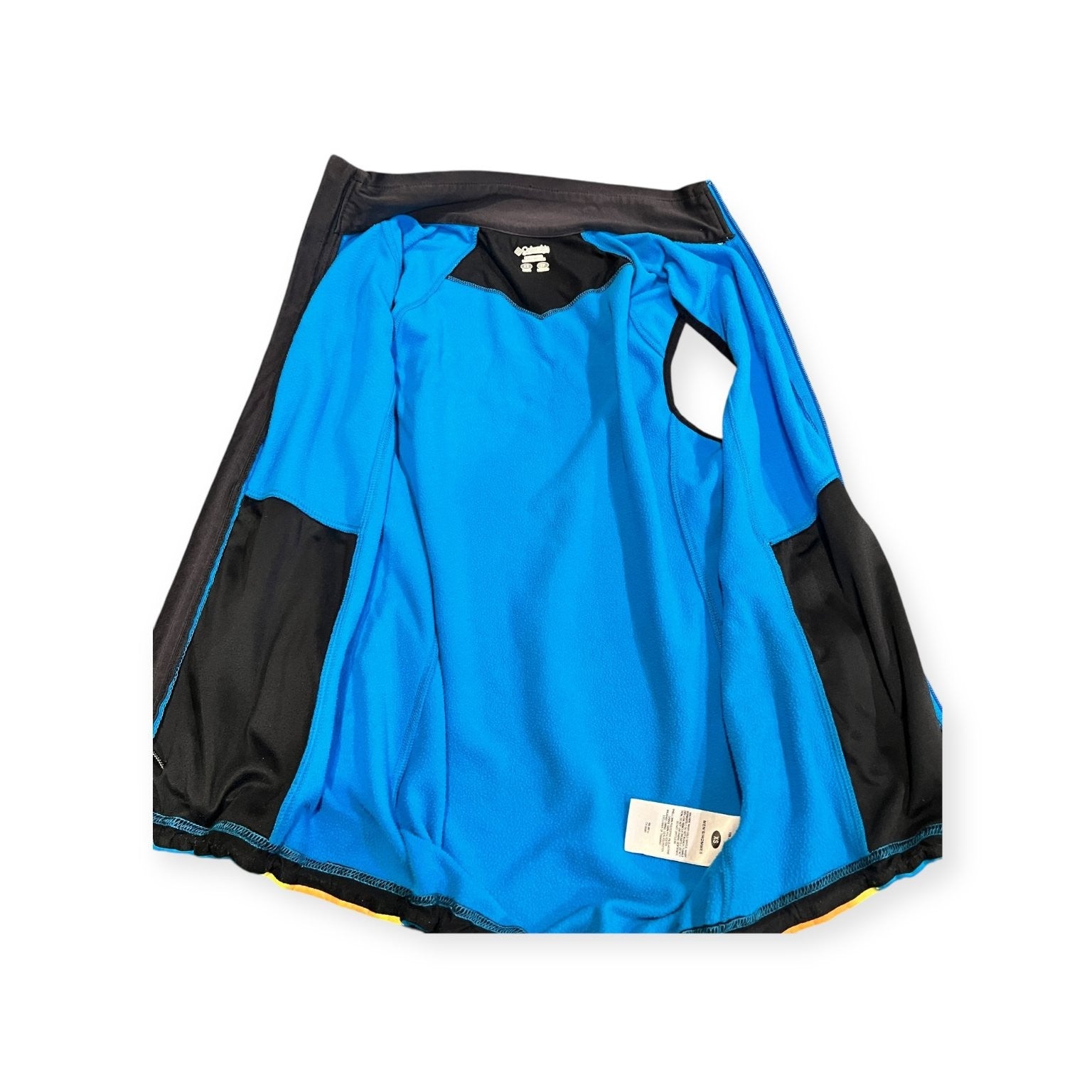 Columbia Biking Vest Men's Blue Size XS Omni-Shade High Road Zip Pockets