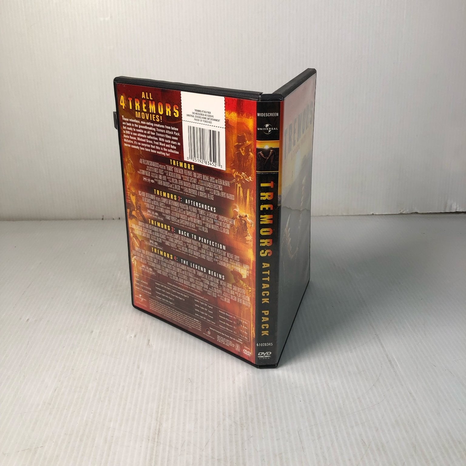 Tremors Attack Pack DVD 2004 The Franchise Collection Kevin Bacon Michael Gross