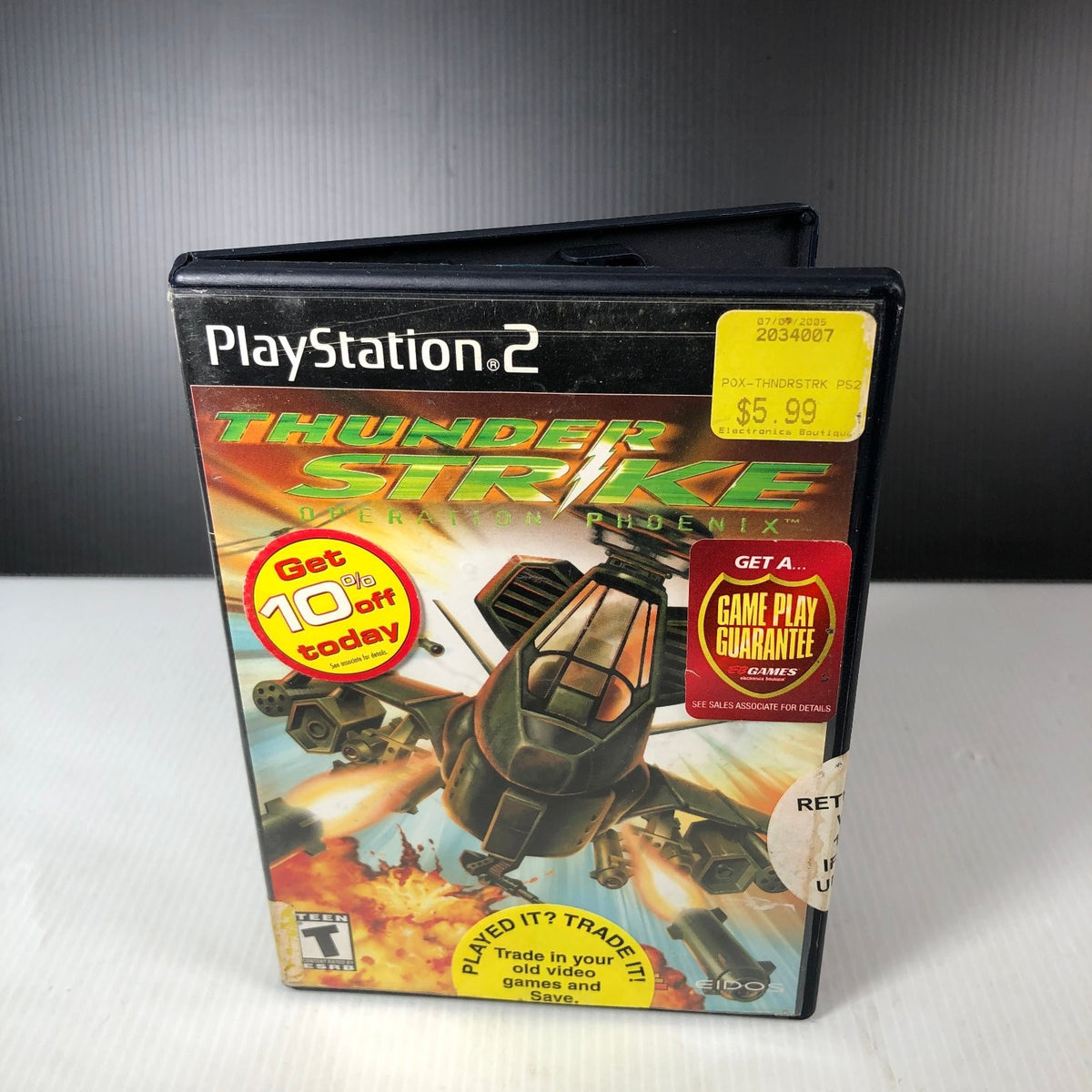 Thunderstrike Operation Phoenix PlayStation 2 Video Game Complete CIB