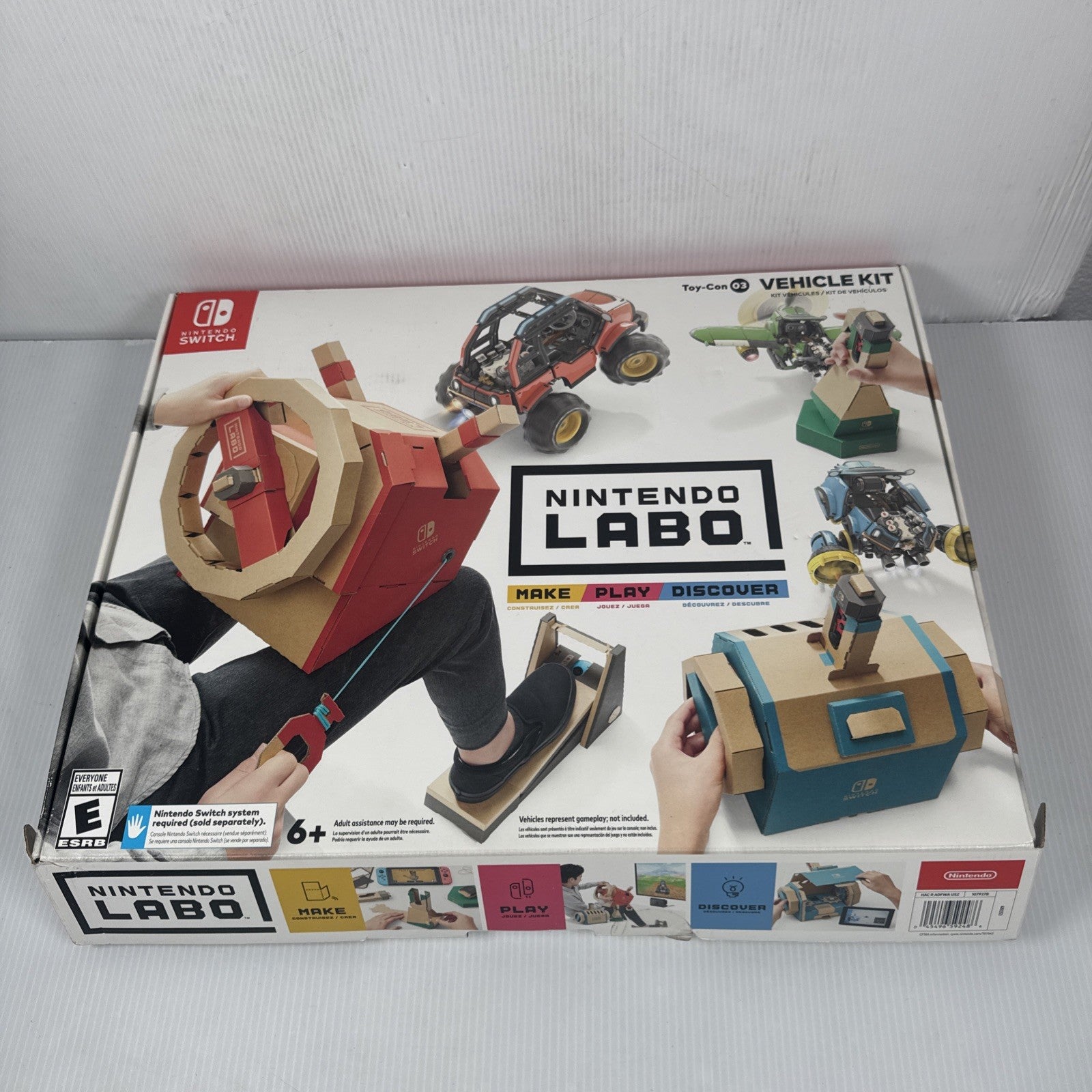 Nintendo Labo Toy-Con 03 Vehicle Kit For Switch New In OPEN BOX (No Game)