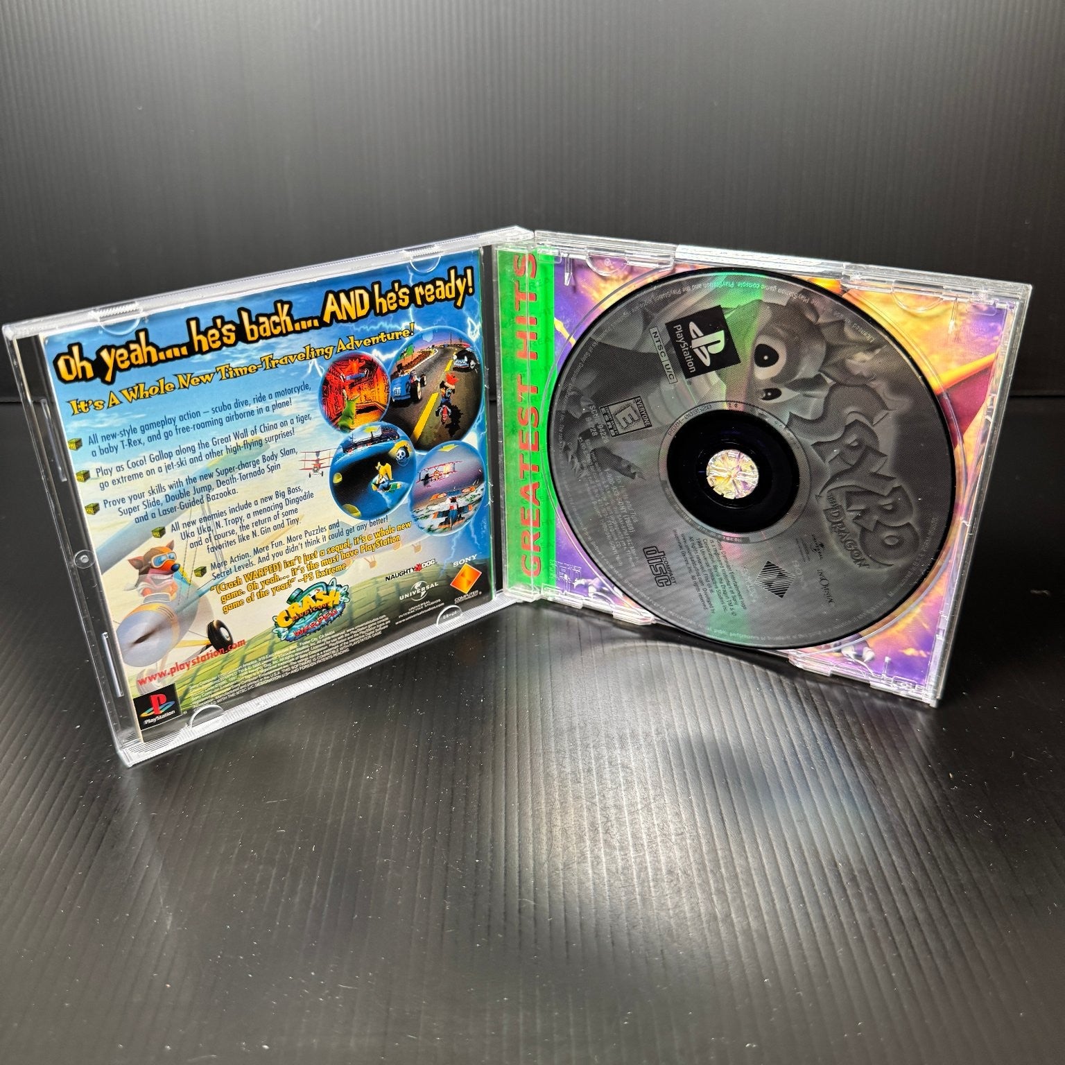 Spyro the Dragon Greatest Hits PlayStation PS1 Complete CIB Game Platformer