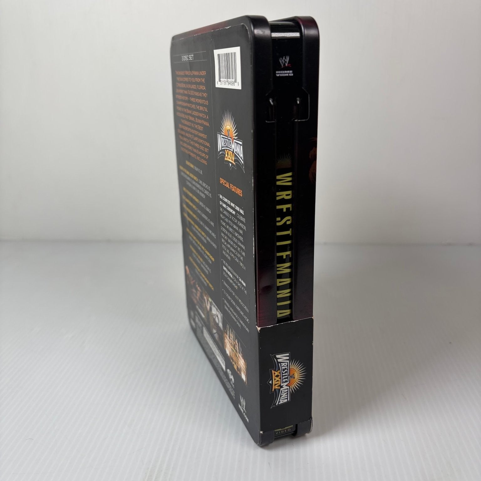 WrestleMania XXIV DVD 2008 Limited Collector's Edition 3 Disc Set Steelcase WWE