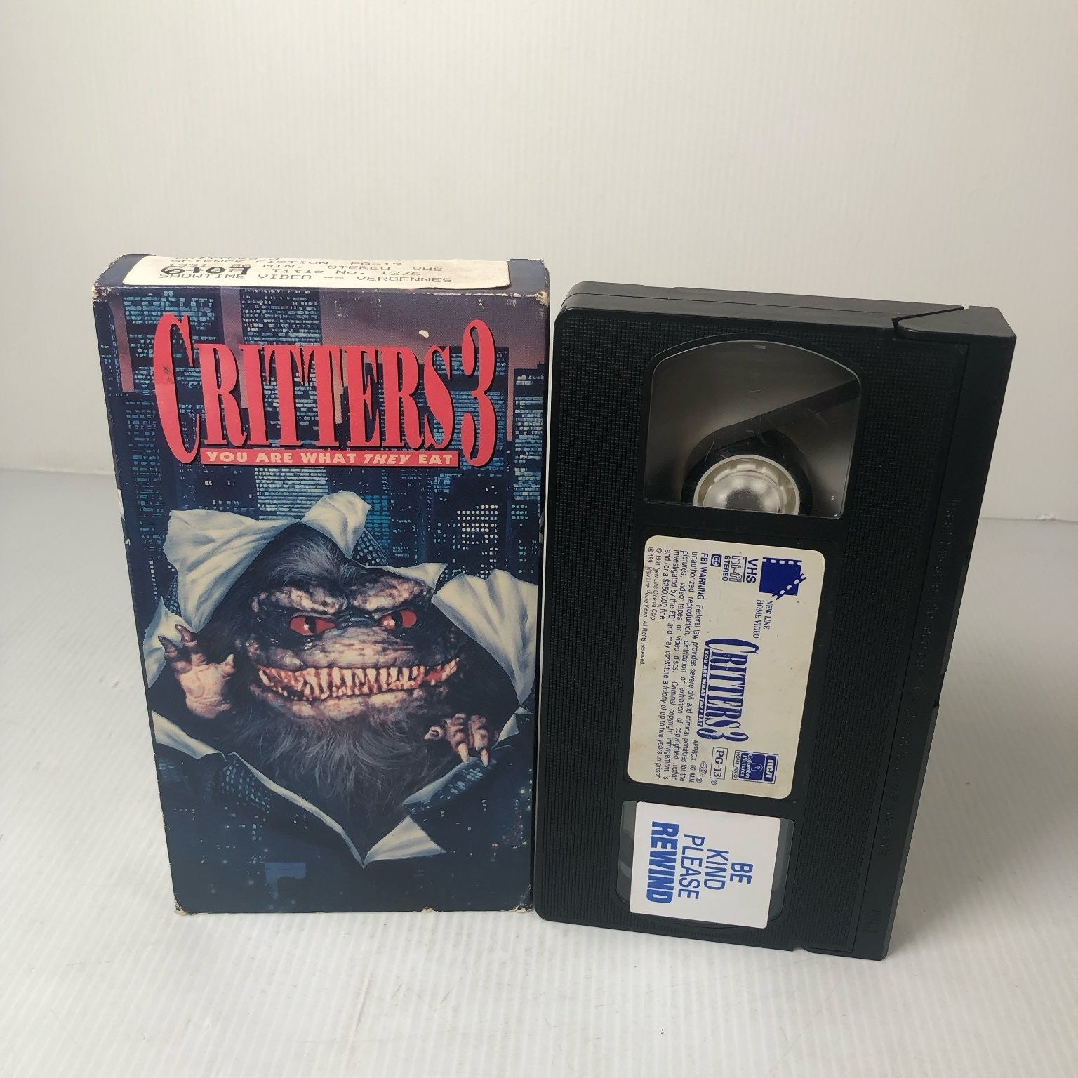 Critters 3 VHS 1991 Horror Sci-Fi Comedy New Line Home Video