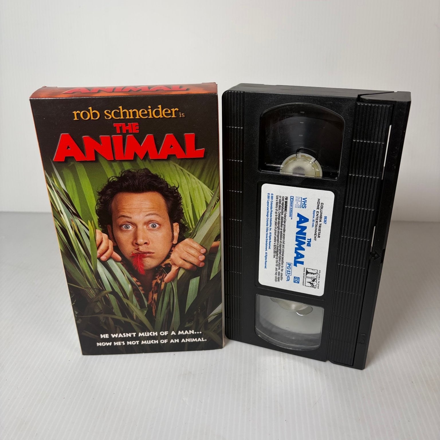 The Animal VHS 2001 Comedy Rob Schneider PG-13 Columbia TriStar