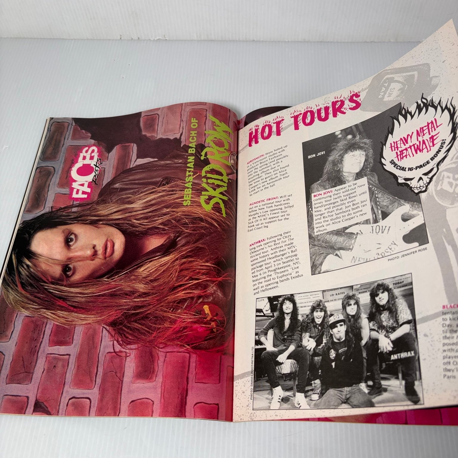 FACES Magazine July August 1989 Vince Neil Motley Crue Heavy Metal