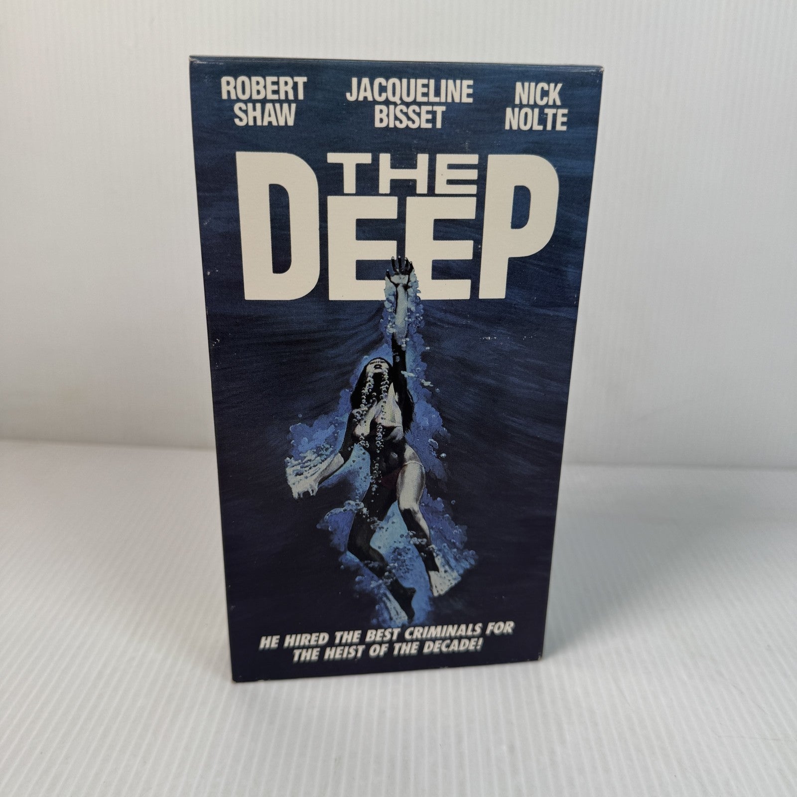 Vintage The Deep VHS 1977 Robert Shaw Jacqueline Bisset Nick Nolte Movie Thrille