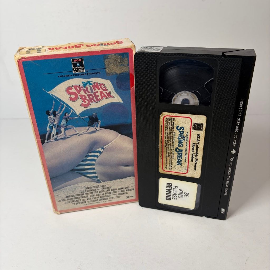 Spring Break VHS 1983 RCA Columbia Pictures OG Release Side Flap Teen Comedy