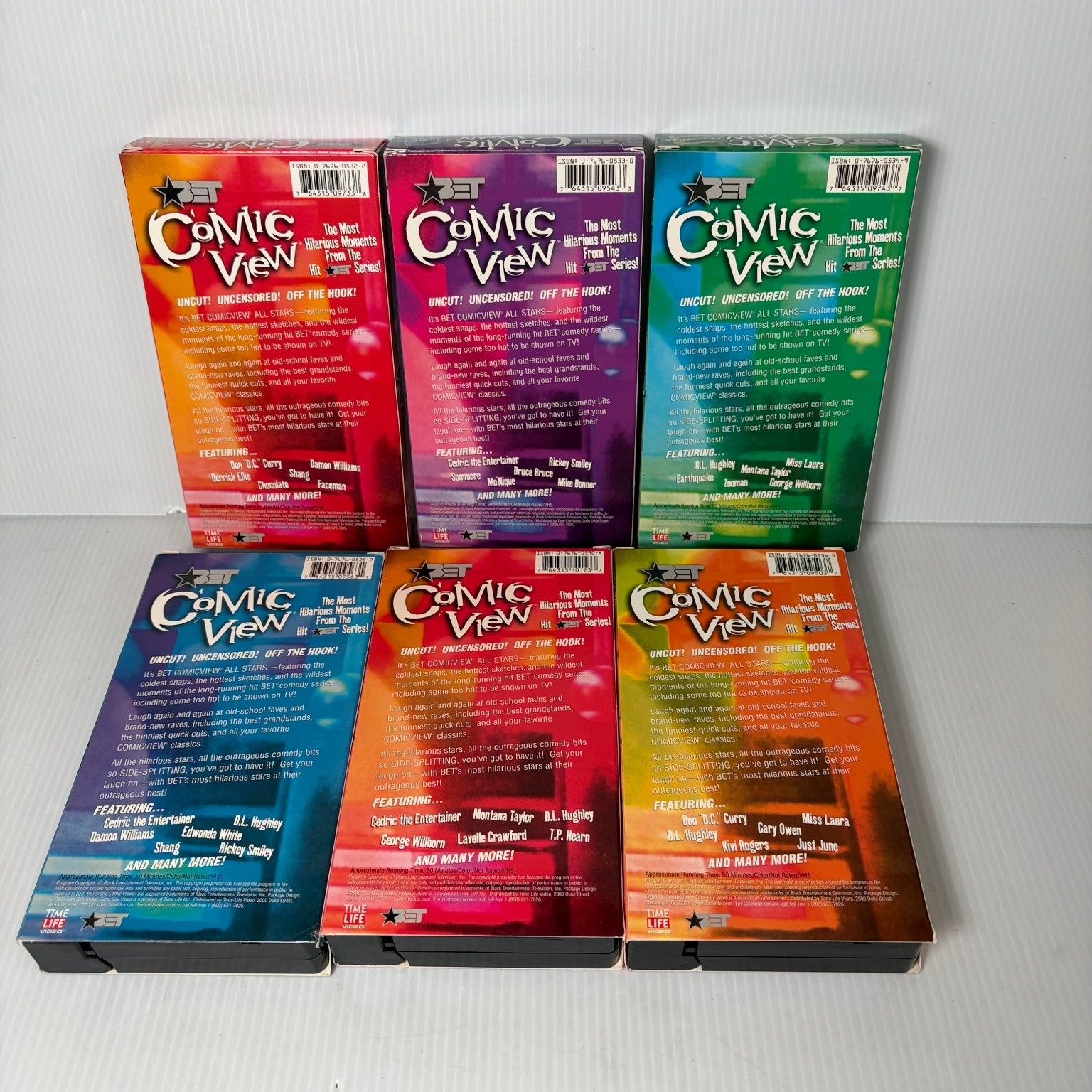 BET Comic View All Stars VHS 2005 Comedy Uncensored Time Life Lot of 6 #1-6