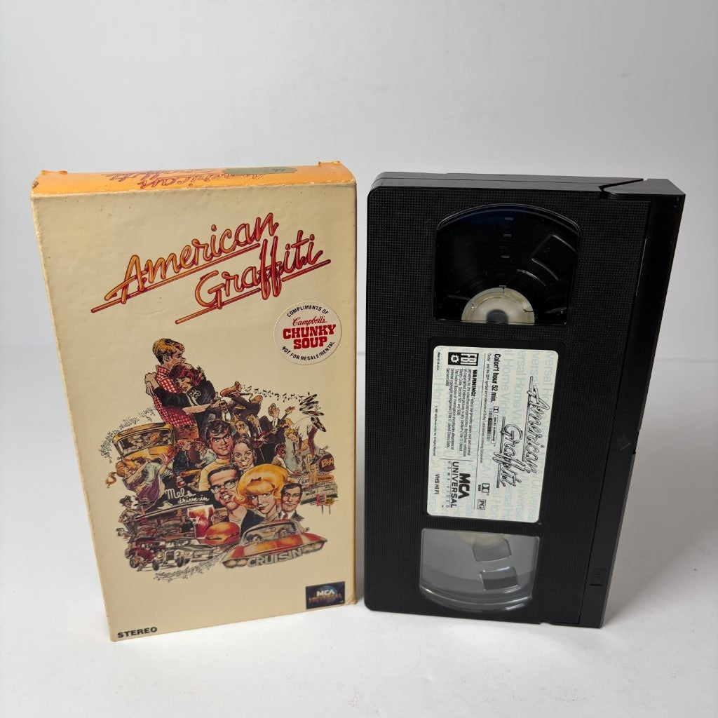 American Graffiti VHS George Lucas MCA Universal Campbell's Chunky Soup Promo