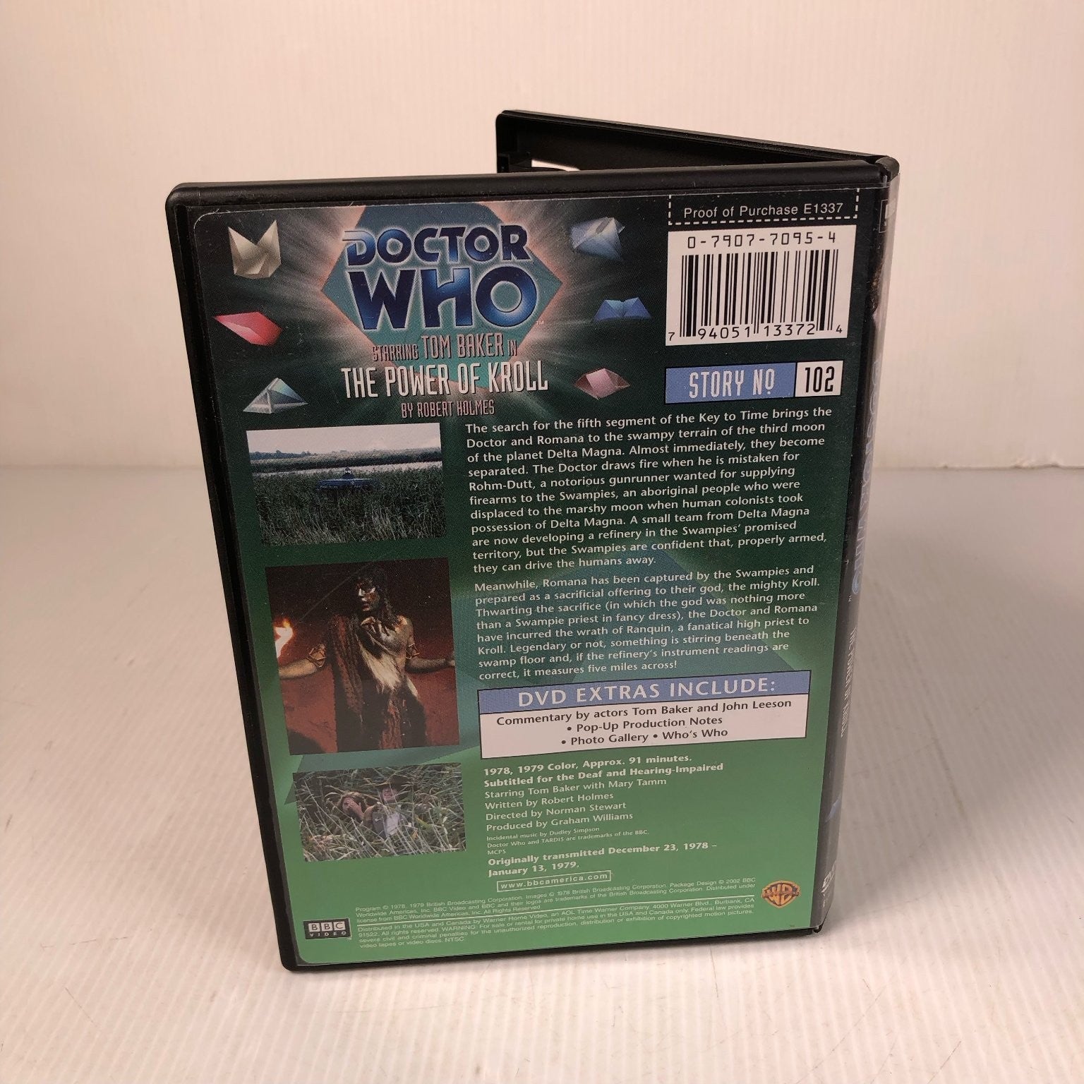 Doctor Who: The Power of Kroll DVD 2007 Tom Baker "Key to Time" Sci-Fi Series