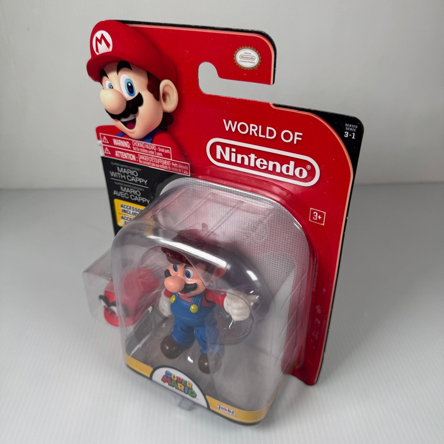 Mario Super Mario Odyssey 4" Figure with Cappy Accessory Jakks Pacific