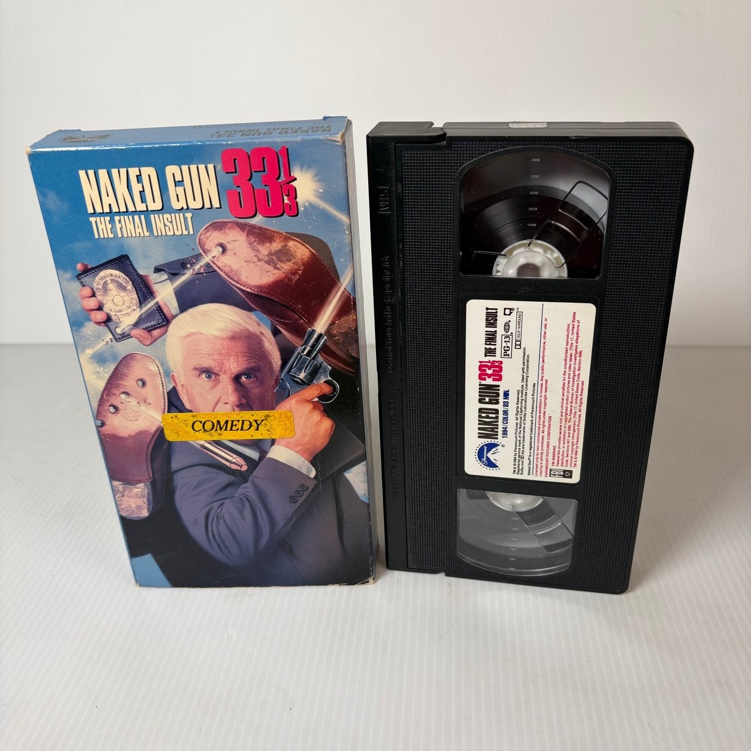 Naked Gun 33 1/3 VHS 1994 Comedy Leslie Nielsen Paramount PG-13