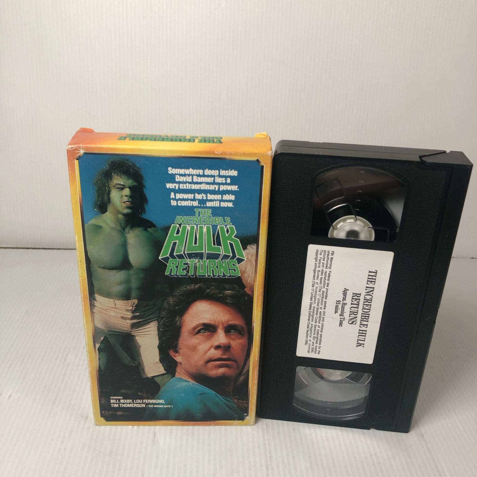 The Incredible Hulk Returns VHS 1990 Superhero Action StarMaker Marvel