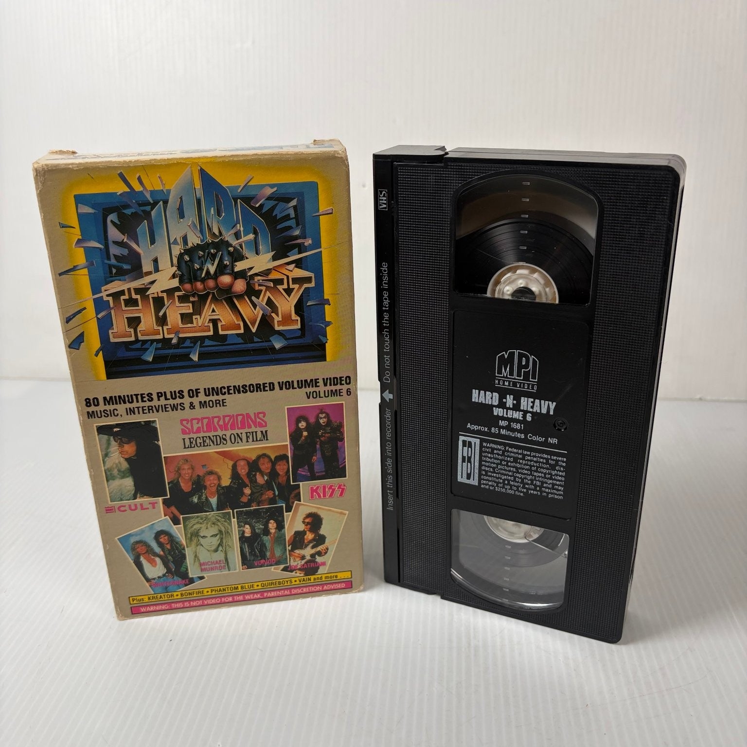 Hard N Heavy Vol 6 VHS 1989 Heavy Metal Music Video MPI