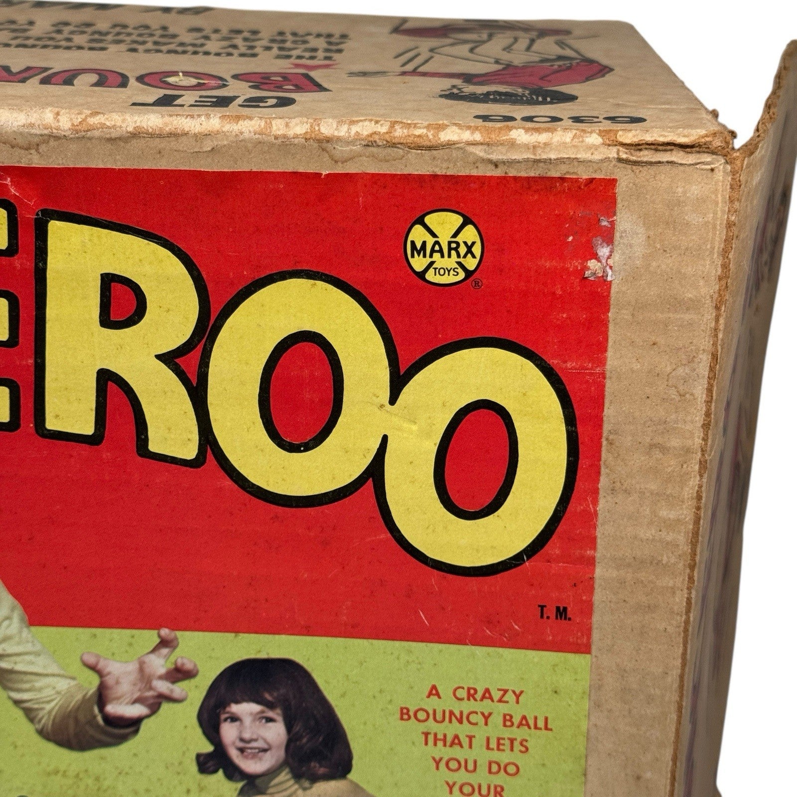 Rare Marx 1970s Bounceroo Bouncing Toy Complete w/ Air Pump Adapter & Manual