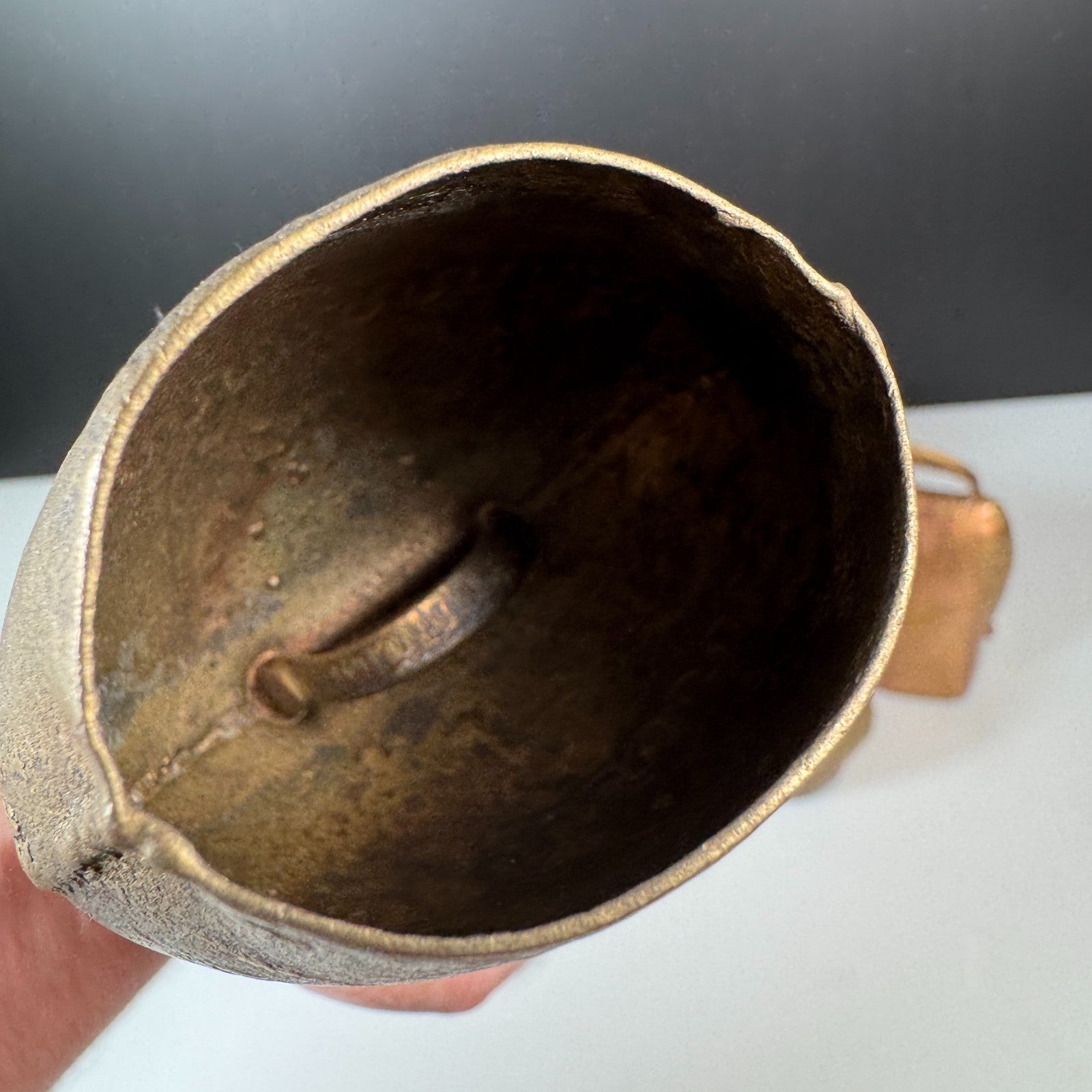 Vintage Lot of 5 Swiss & West Germany Brass Cowbells (No Clappers)