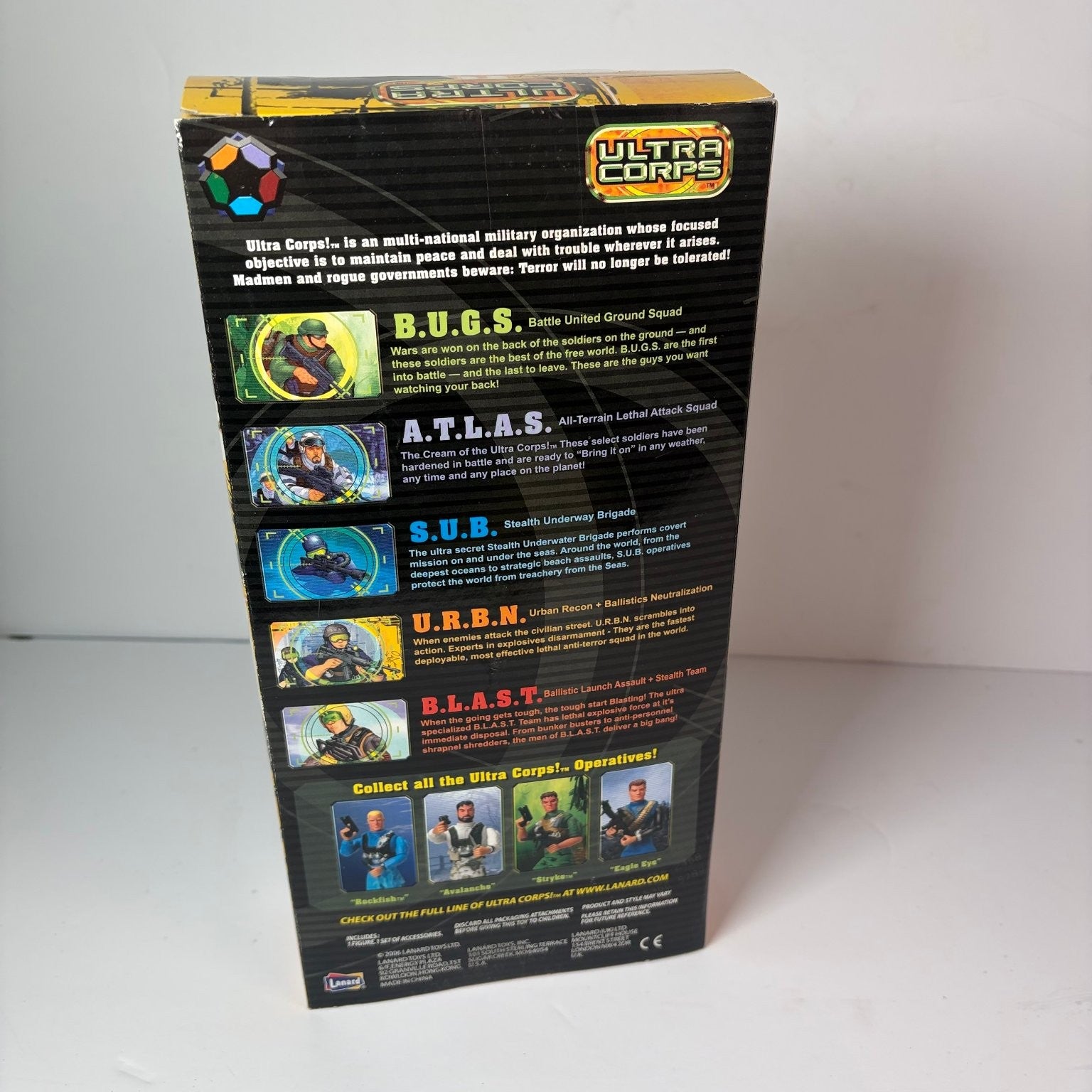 Ultra Corps U.R.B.N. "Eagle Eye" 12" Action Figure Lanard Urban Recon Ballistics