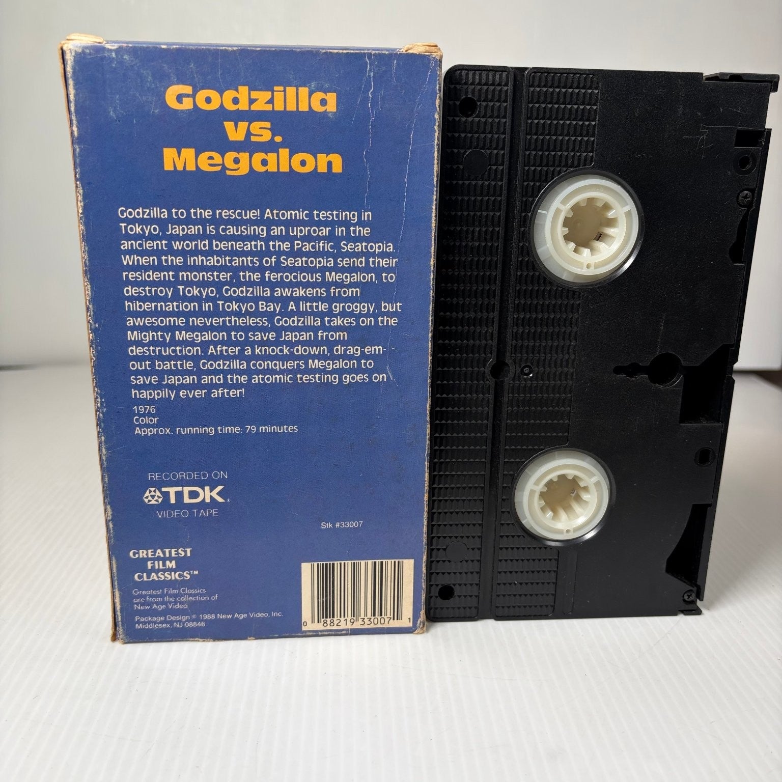 Godzilla vs. Megalon VHS 1973 Kaiju Monster Movie Greatest Film Classics