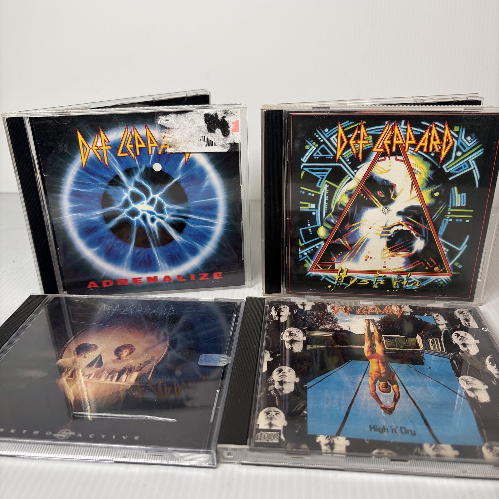 Def Leppard CD Lot: Adrenalize, Hysteria, Retro Active, High 'n' Dry - 4 Albums