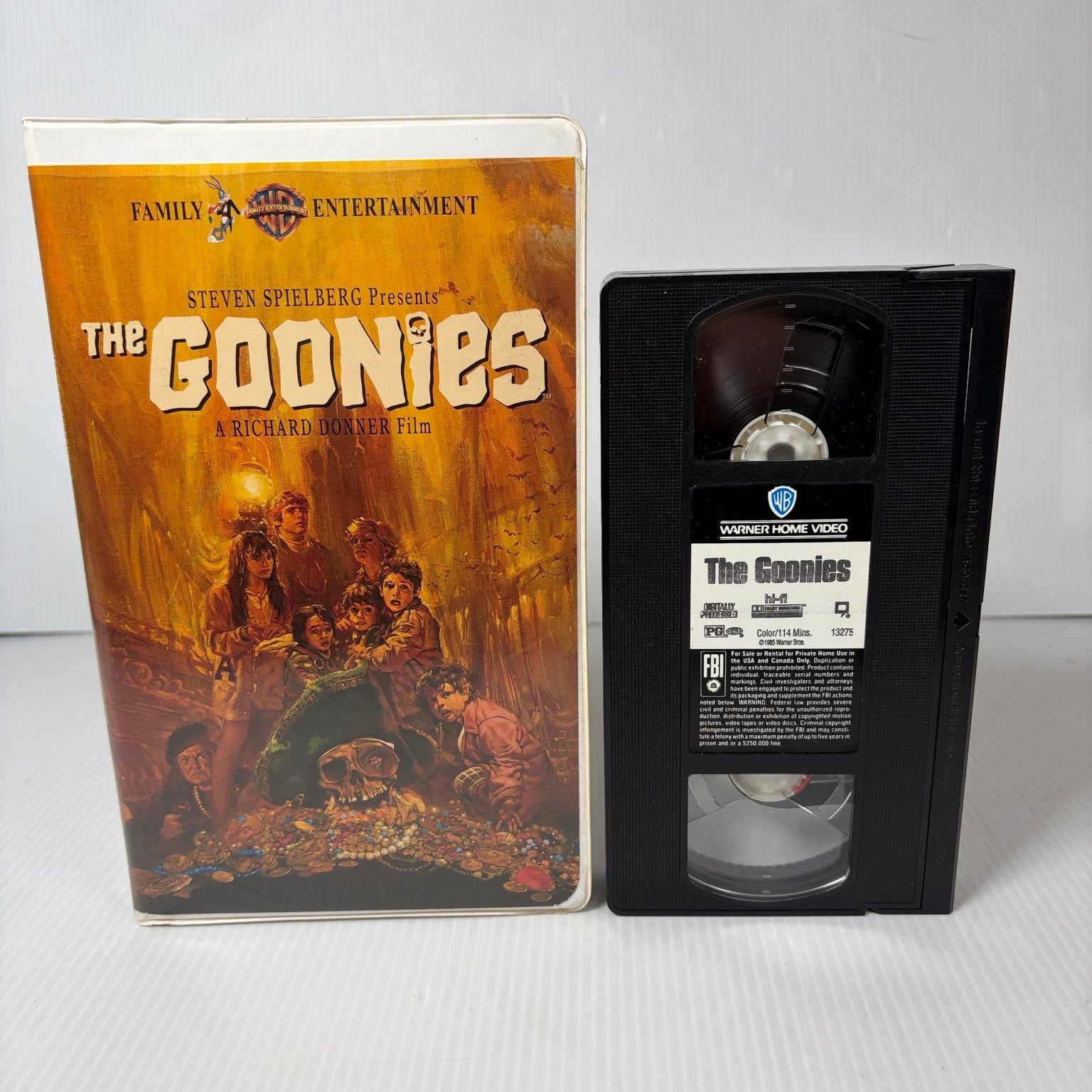The Goonies VHS 1985 Adventure Family Warner Home Video Steven Spielberg